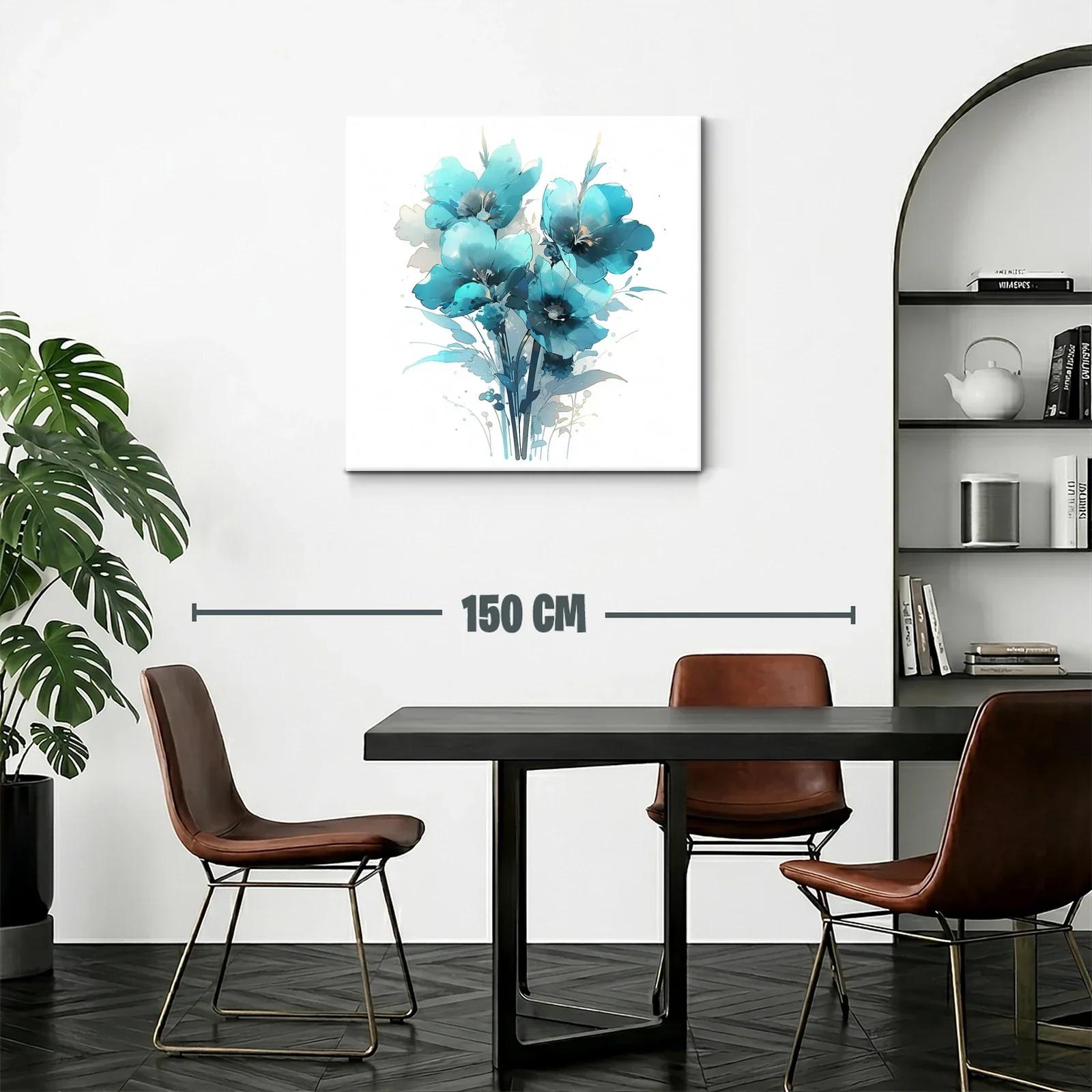 Ramo de flores azules con estilo delicado y moderno — miniatura 2
