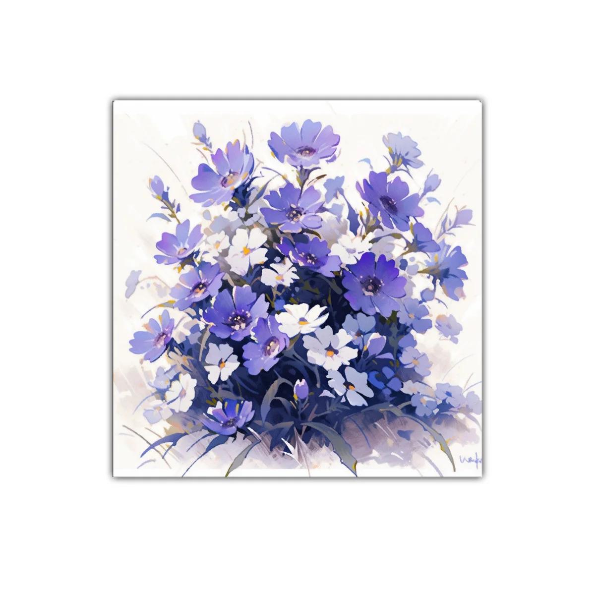 Ramo delicado en tonos morados y blancos para decorar — imagen principal