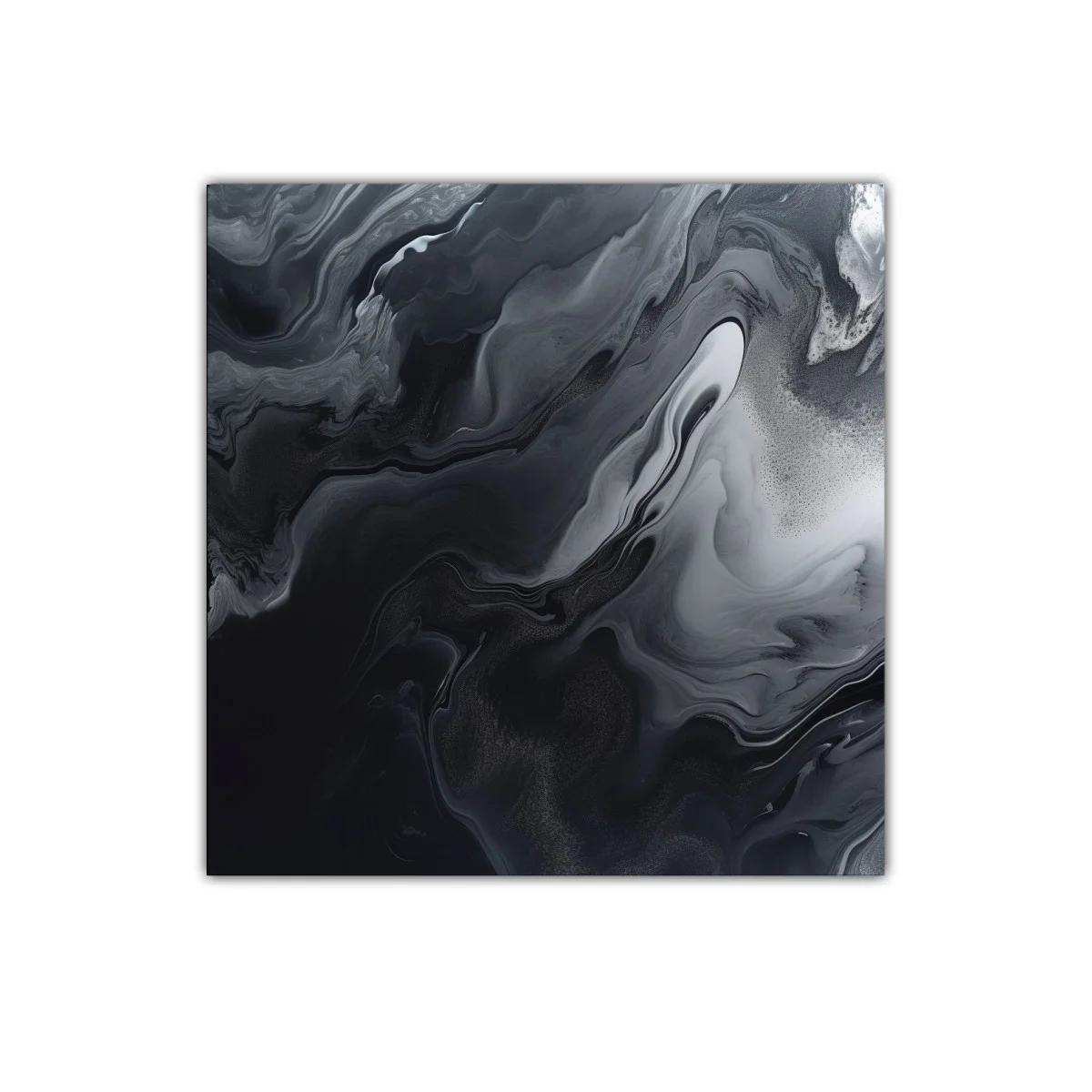Inspiración abstracta en tonos gris y negro para decoración moderna — miniatura 1