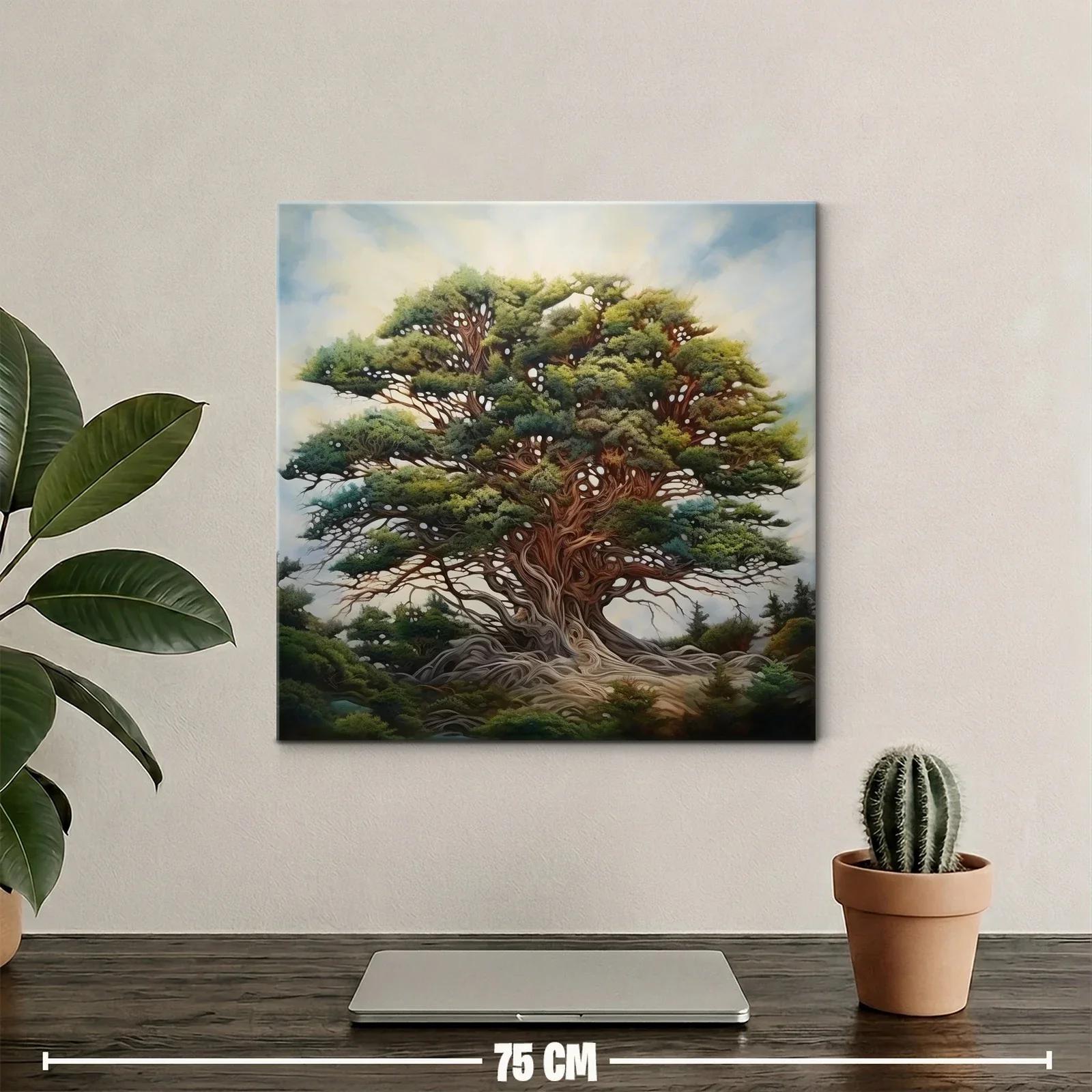 Majestuoso árbol con follaje exuberante y raíces entrelazadas — miniatura 2