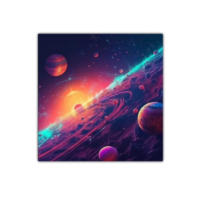 Explosión Cósmica en Universo Vibrante y Colorido