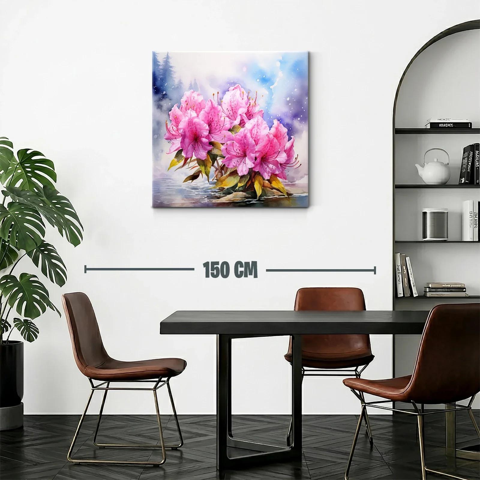 Delicado ramo de flores rosadas con fondo etéreo y acuático — miniatura 2