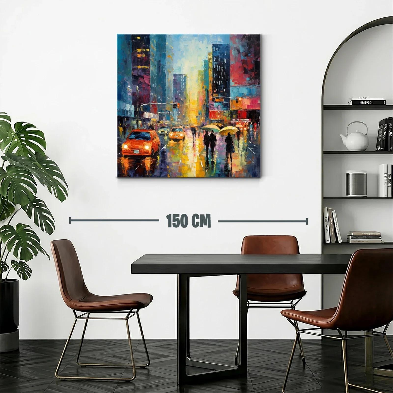 Atardecer urbano con luces y reflejos vibrantes — miniatura 2