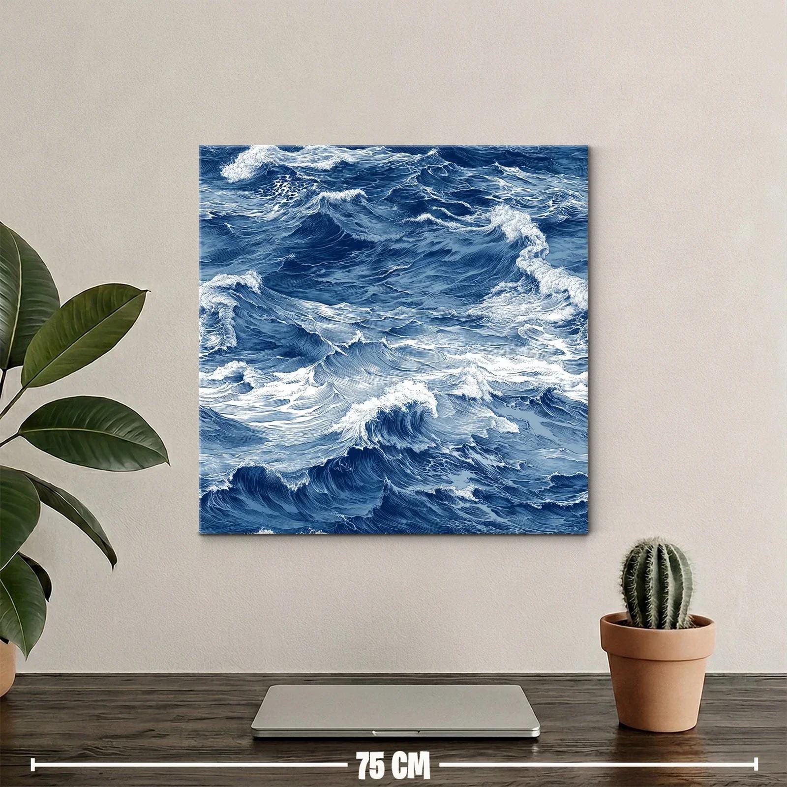 Movimiento y energía del mar en ondas azules intensas — miniatura 2
