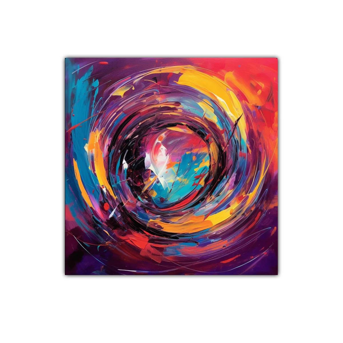 Impacto de colores vibrantes en movimiento circular dinámico — imagen principal