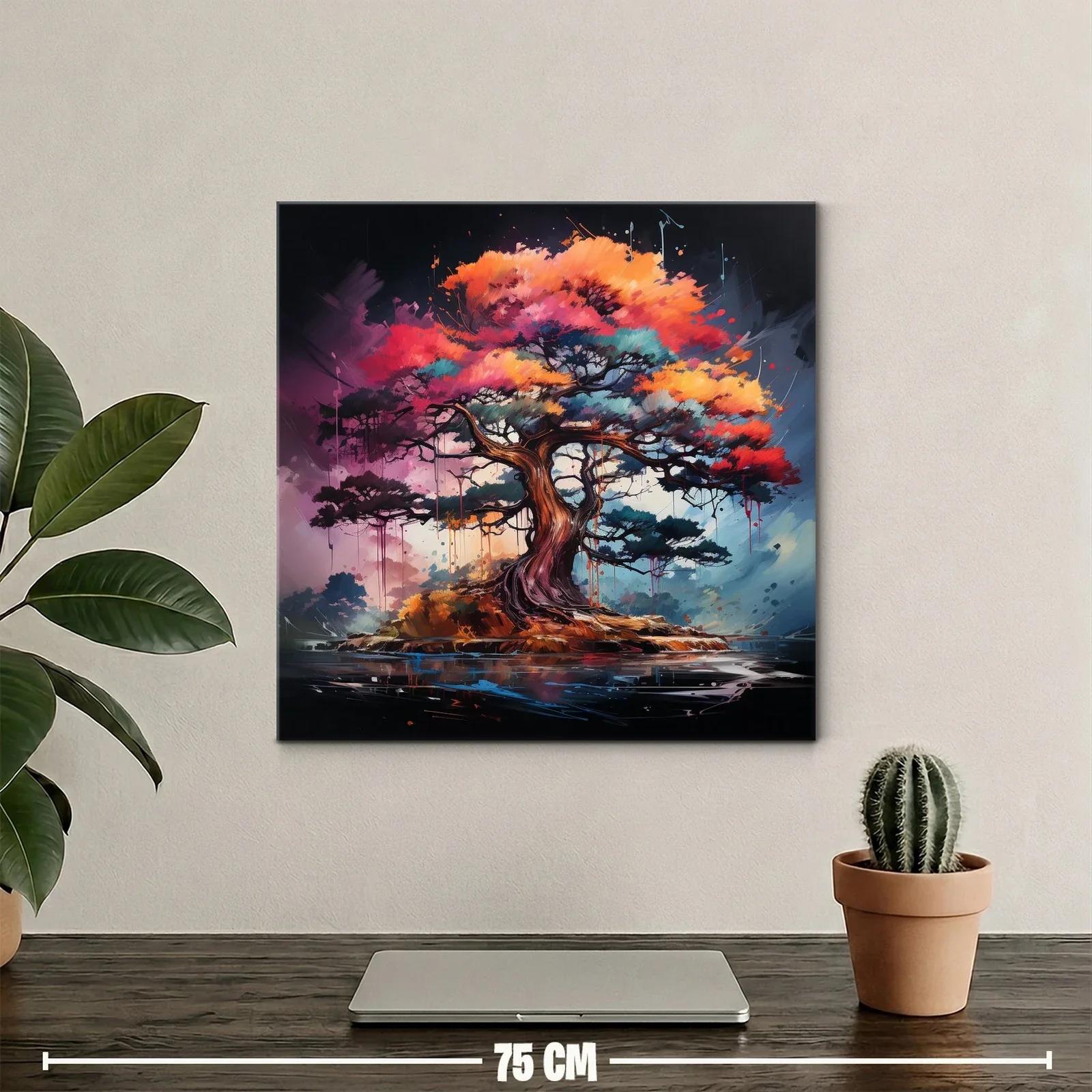 Árbol lleno de vida con tonos vibrantes y detalle dinámico — miniatura 2
