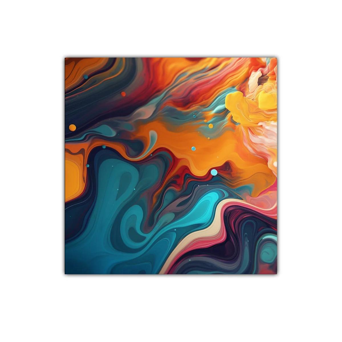 Arte abstracto vibrante para espacios modernos y coloridos