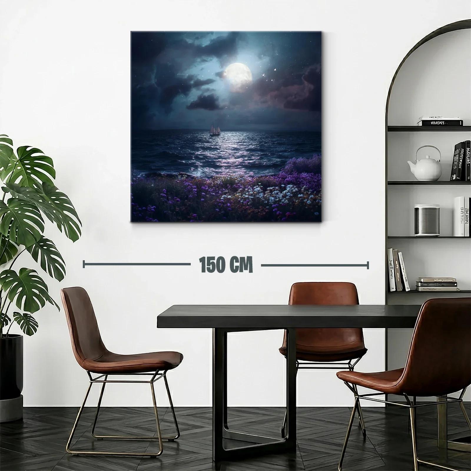 Navegando bajo la luna en calma nocturna — miniatura 2