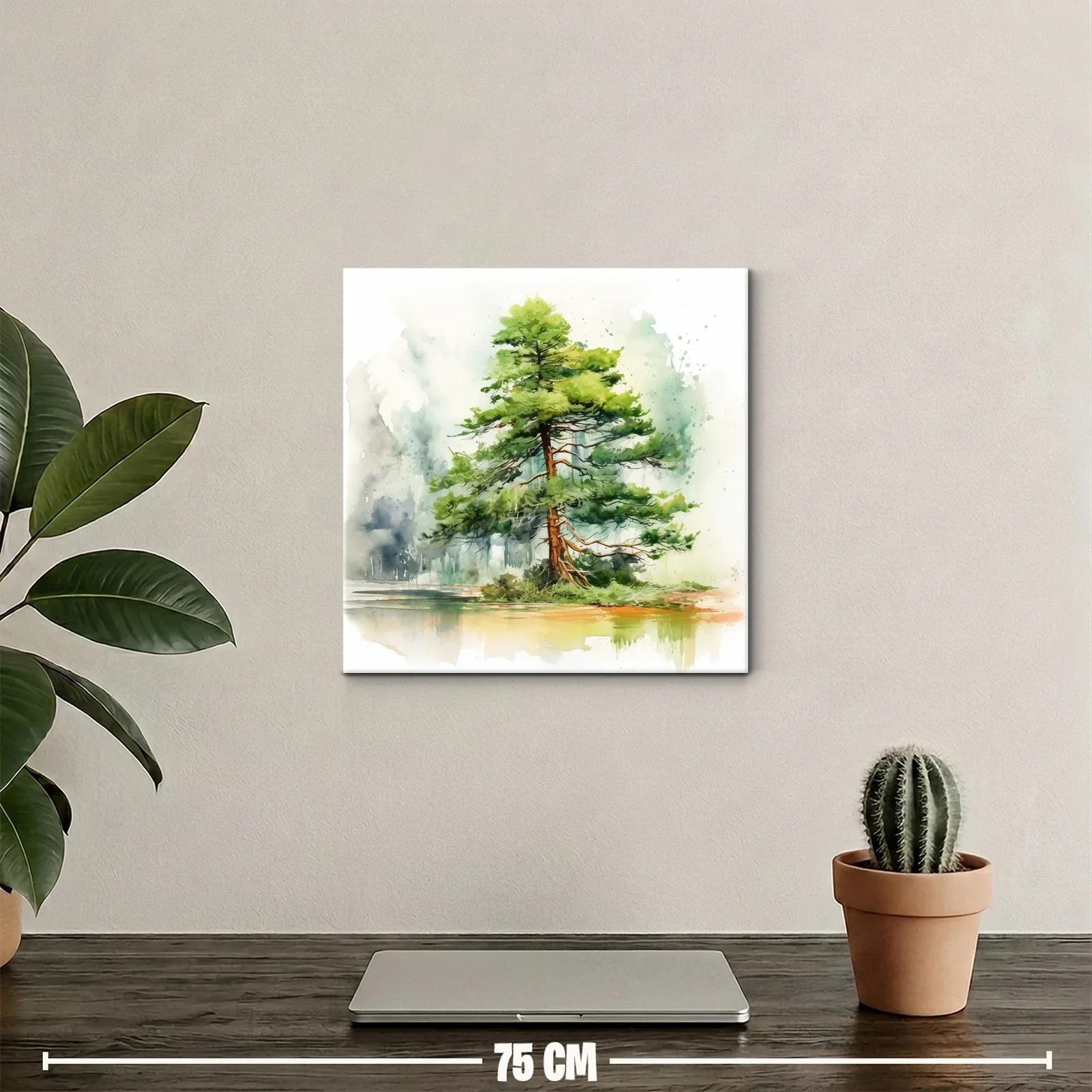 Elegante árbol solitario en paisaje sereno y natural — miniatura 2