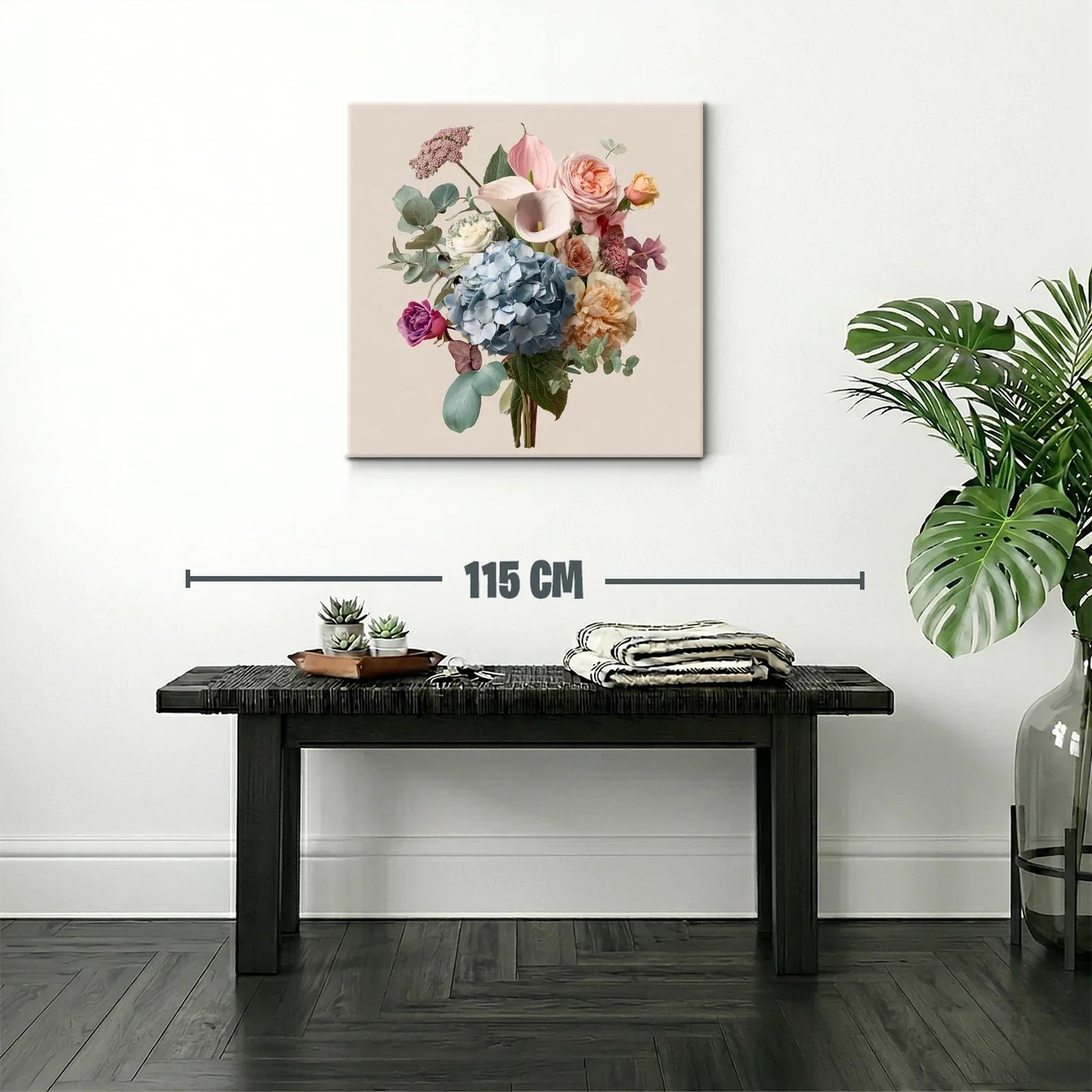 Ramo elegante con flores delicadas y tonos pastel suaves — miniatura 2