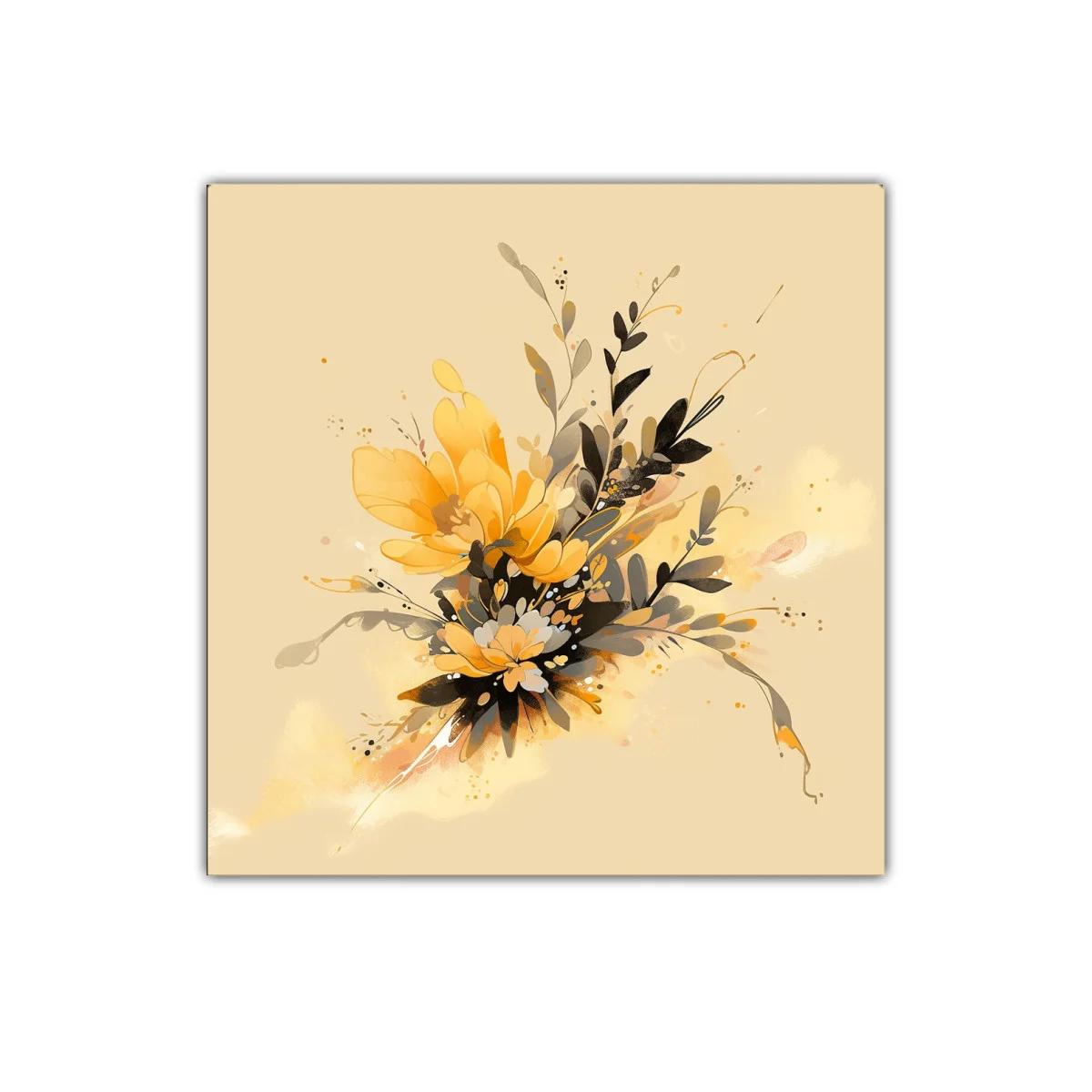 Composición floral en tonos cálidos para decoraciones elegantes