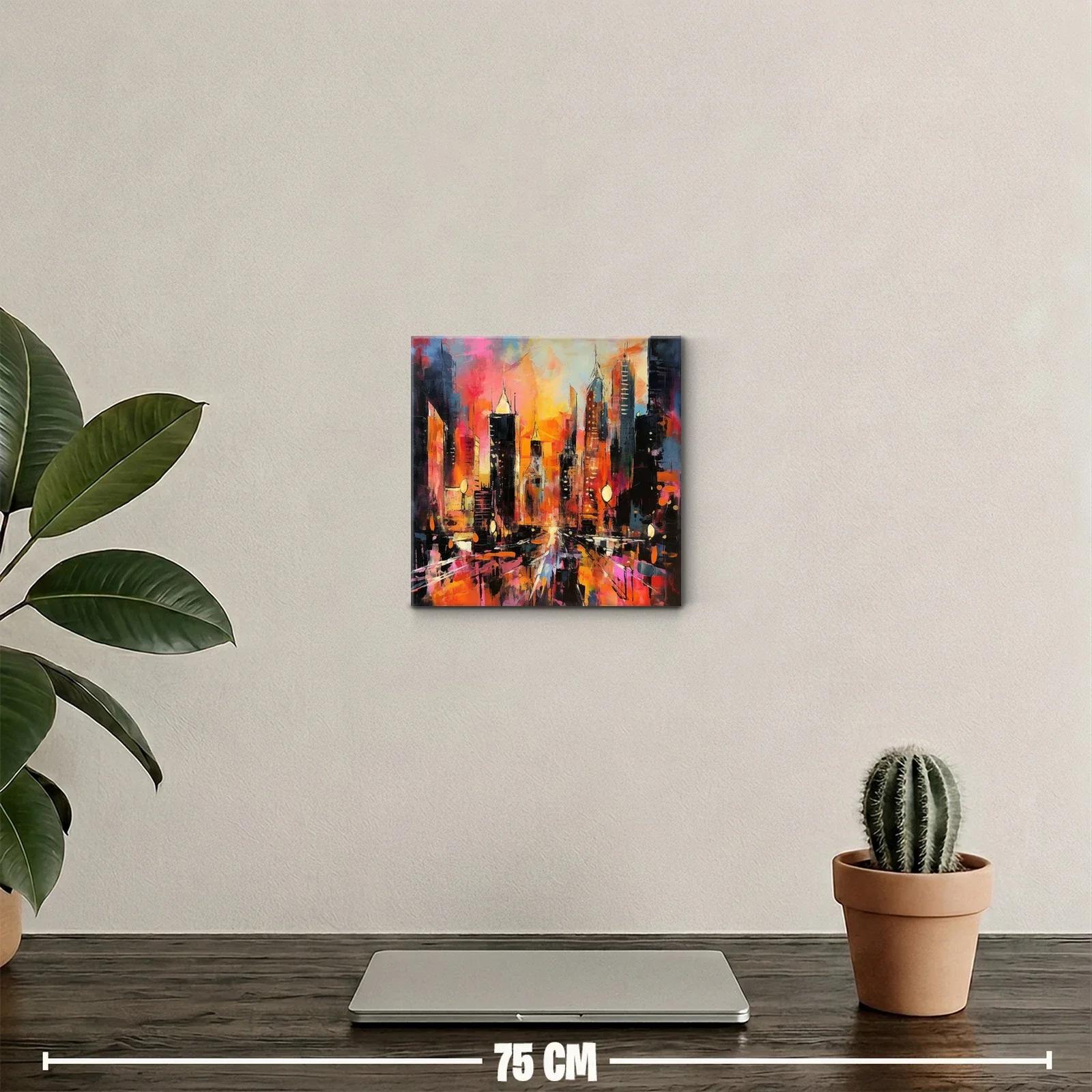 Atardecer vibrante en ciudad moderna llena de energía — miniatura 2