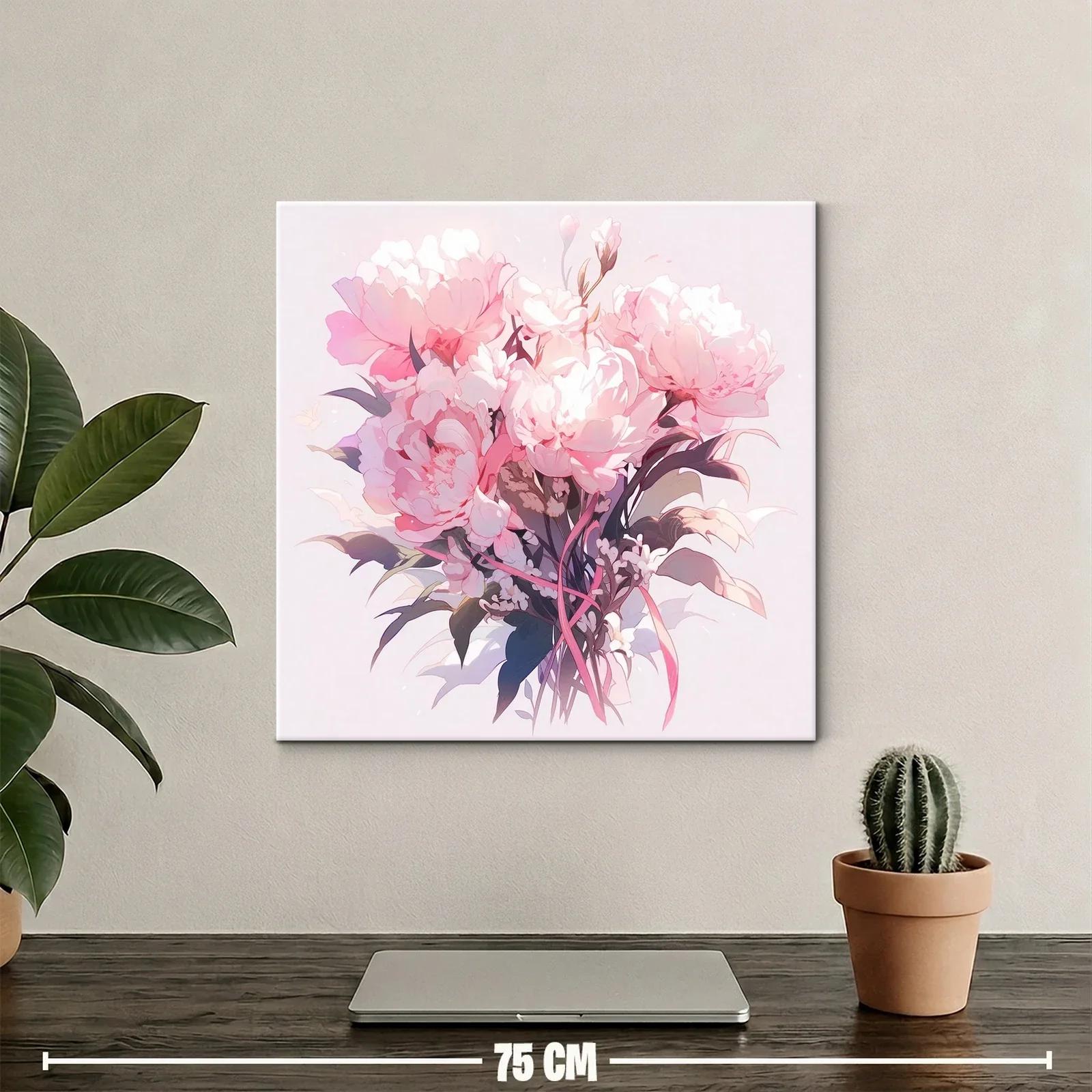 Elegancia floral con bouquet en tonos rosas suaves — miniatura 2