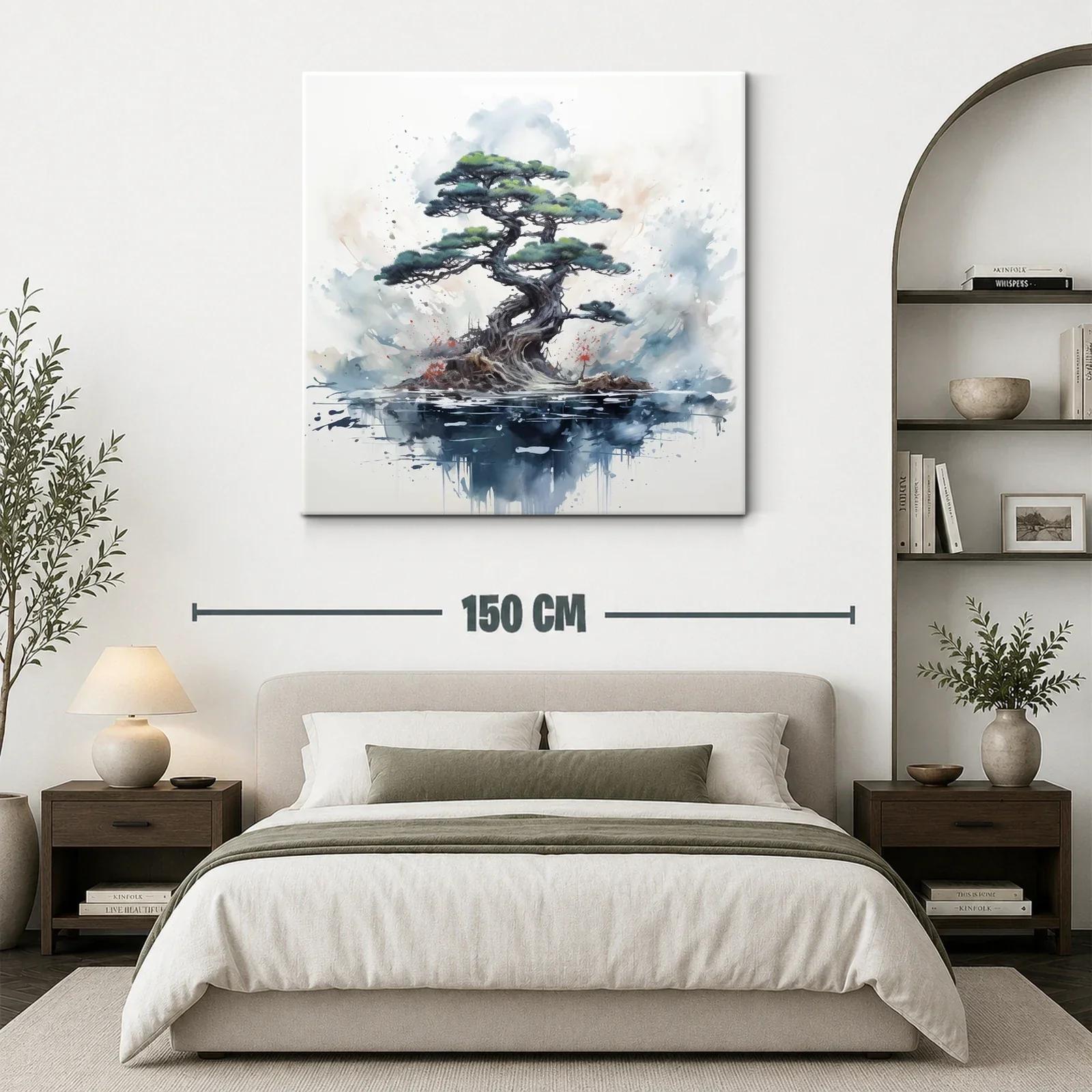 Árbol bonsái en atmósfera acuática y serena — miniatura 3