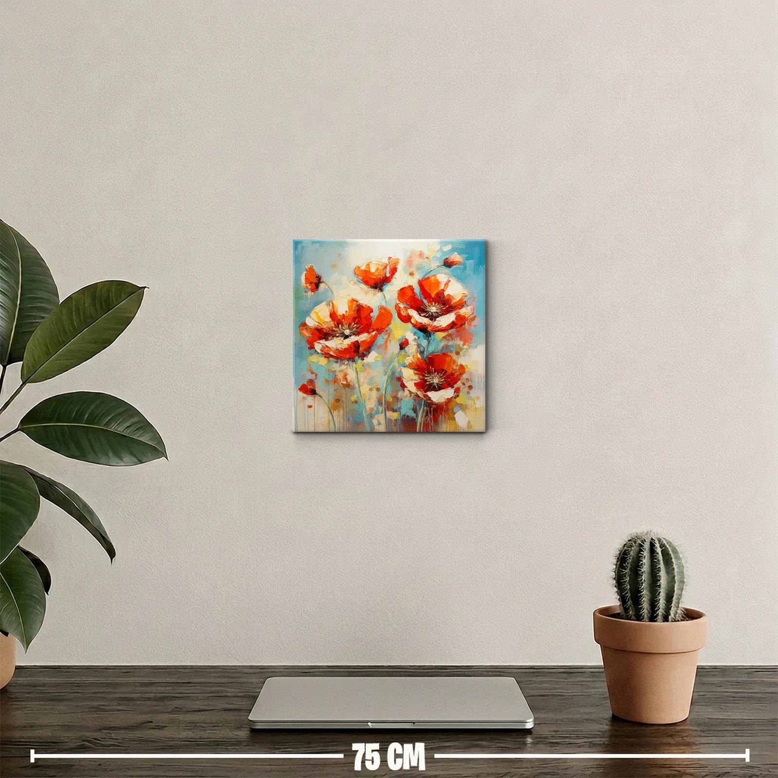 Flores vibrantes en tonos cálidos y frescos contrastantes — miniatura 2