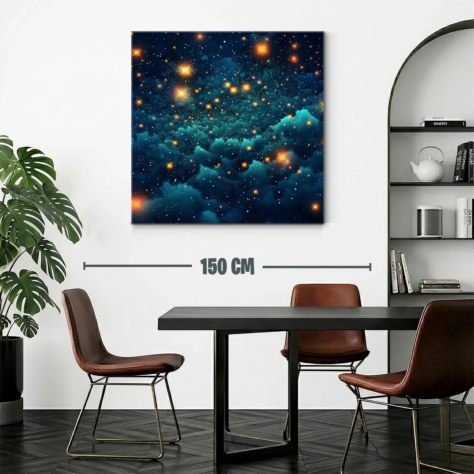 Cuadro mágico con paisaje estelar brillante y nebulosas — miniatura 2