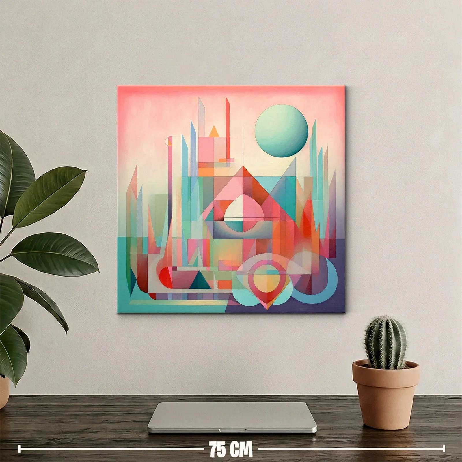 Composición abstracta con formas geométricas y tonos pastel — miniatura 2