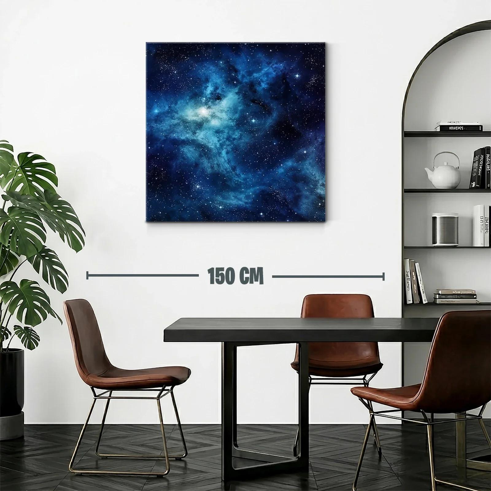 Cielo estrellado en vibrantes tonos azules y negros — miniatura 2