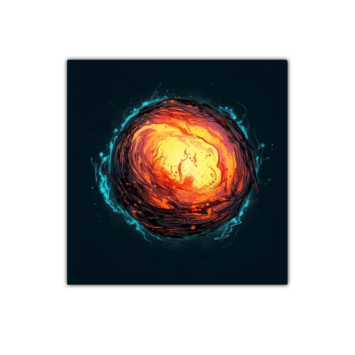 Explosión de energía cósmica en vibrantes tonos cálidos — imagen principal
