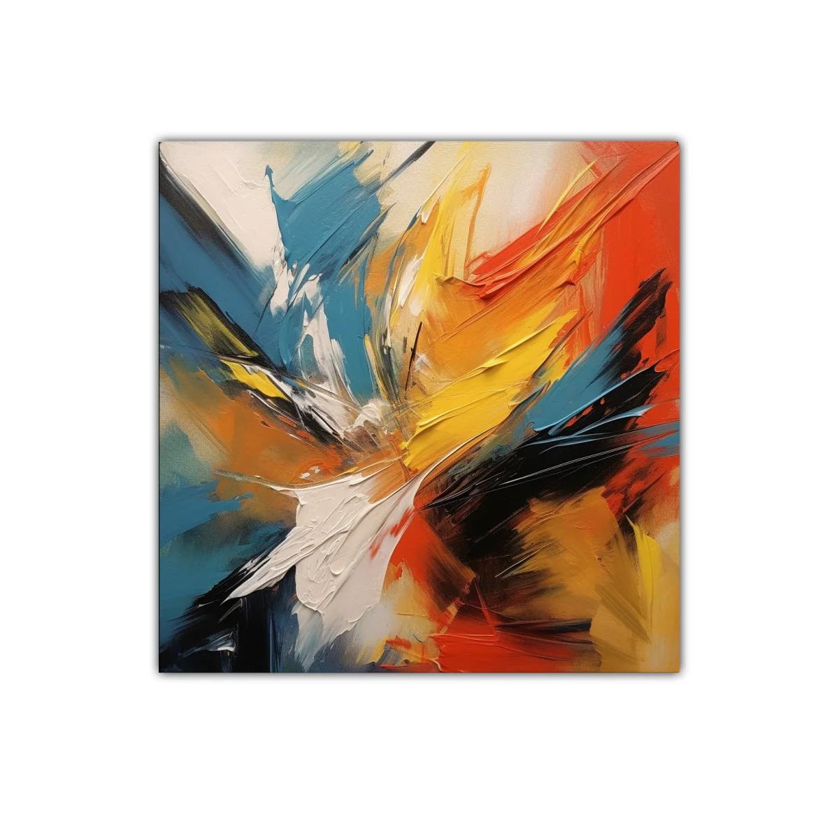 Explosión de colores vibrantes y formas dinámicas