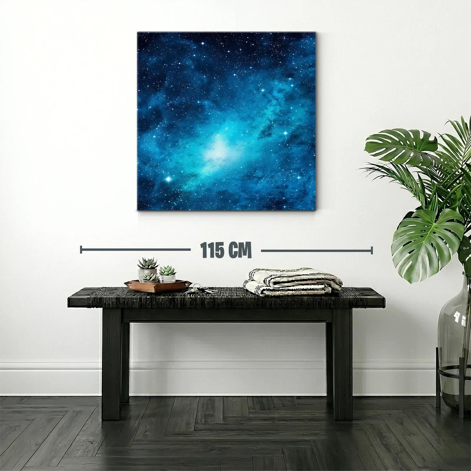 Caótico cielo estrellado en tonos azules brillantes — miniatura 2