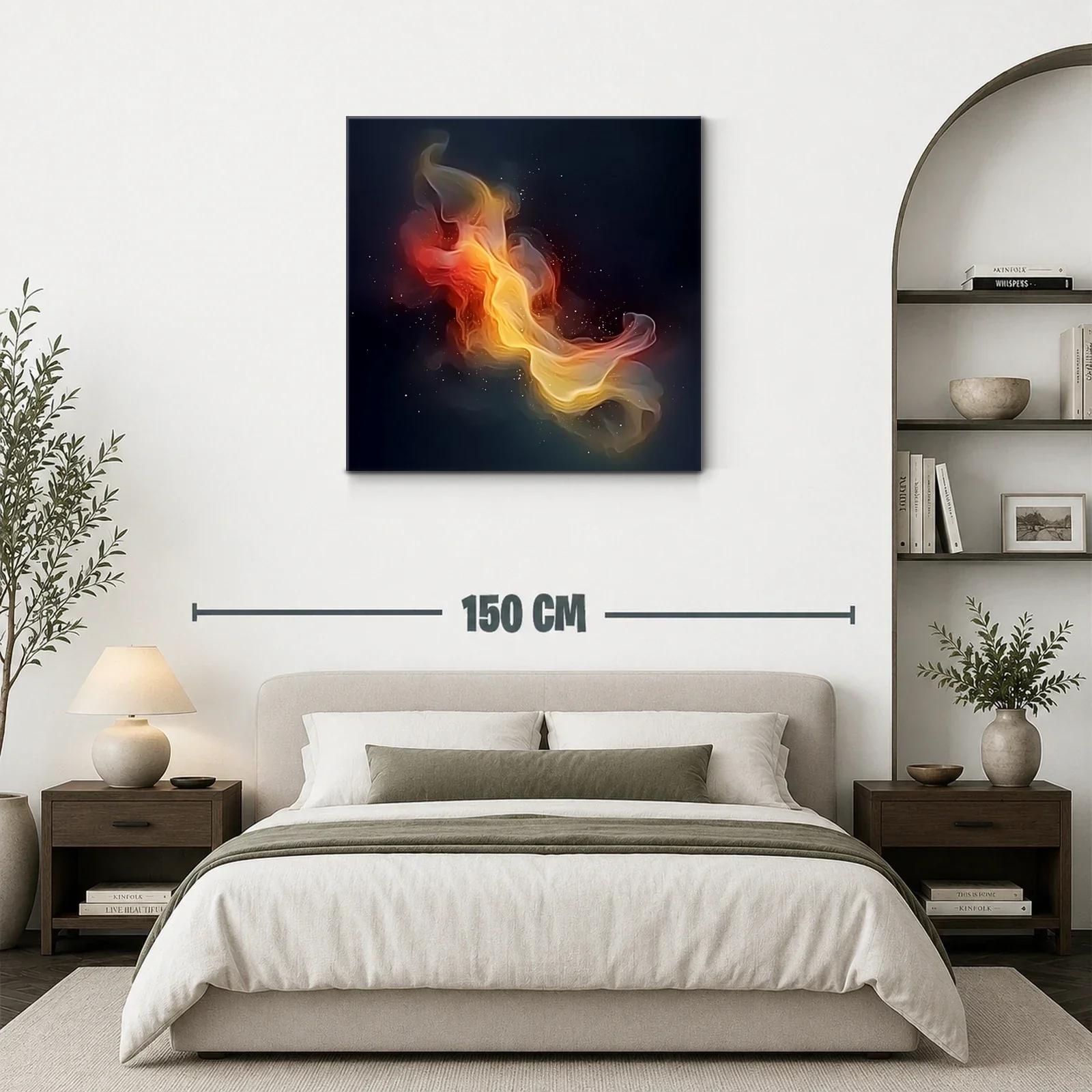 Explosión de luz y fuego en el cosmos abstracto — miniatura 3