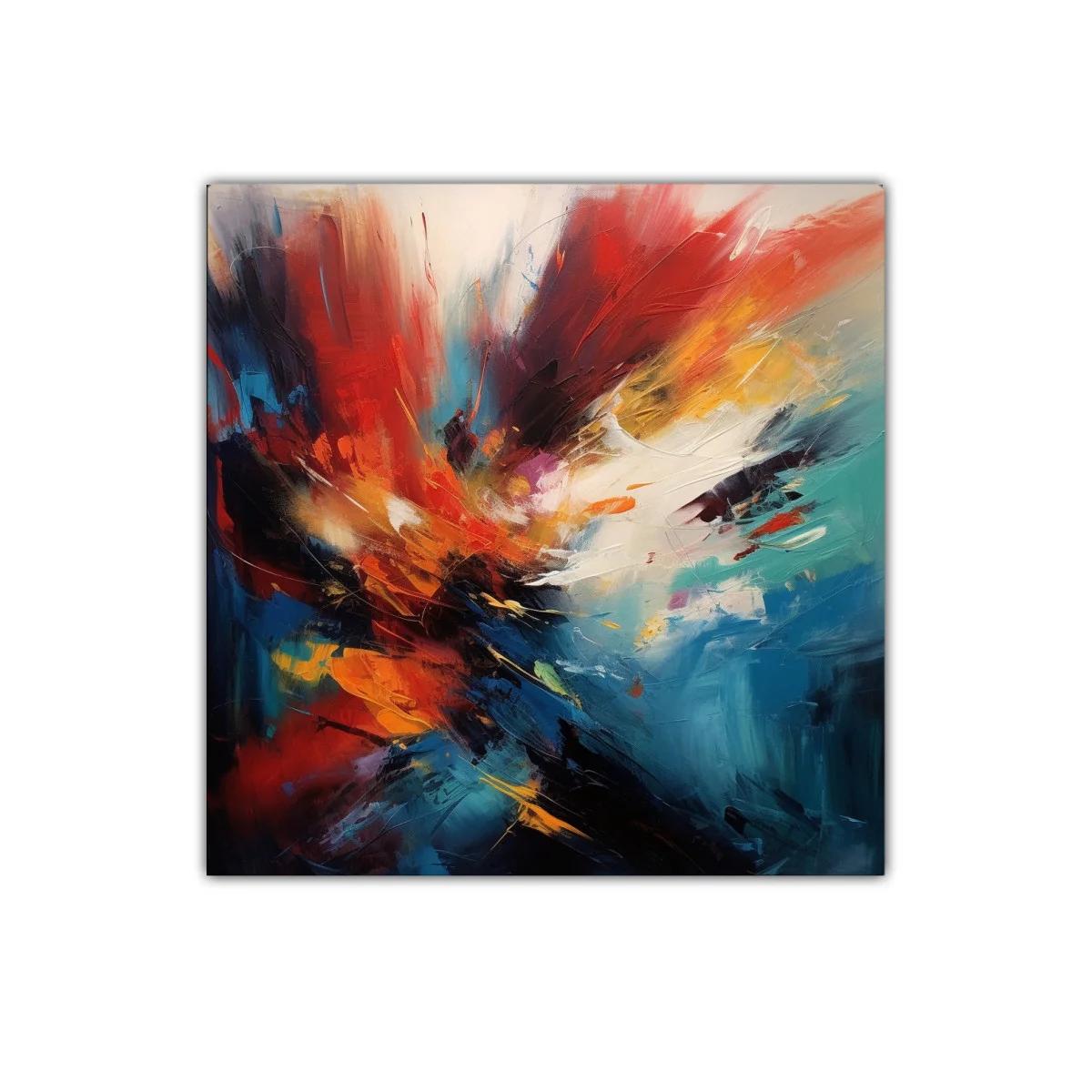 Explosión de color vibrante en composición abstracta dinámica — imagen principal