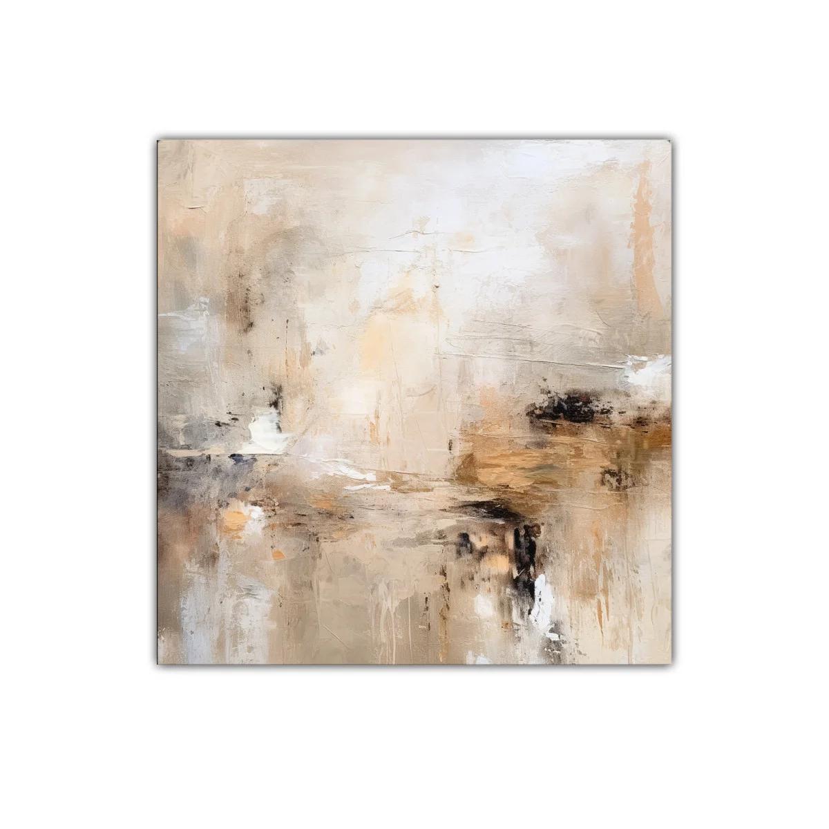Composición abstracta en tonos cálidos y neutros — imagen principal