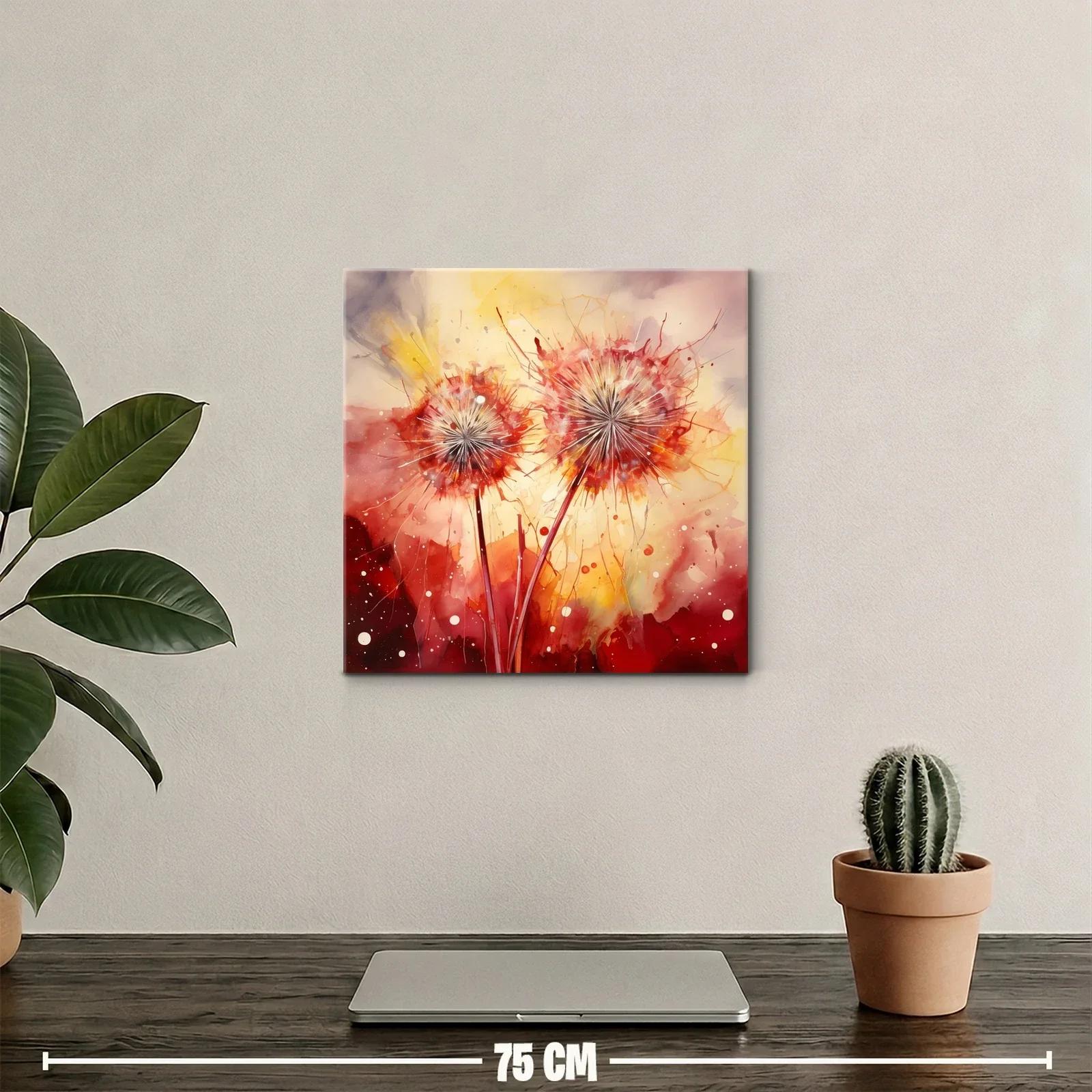 Flores expresivas en tonos cálidos y vibrantes — miniatura 2