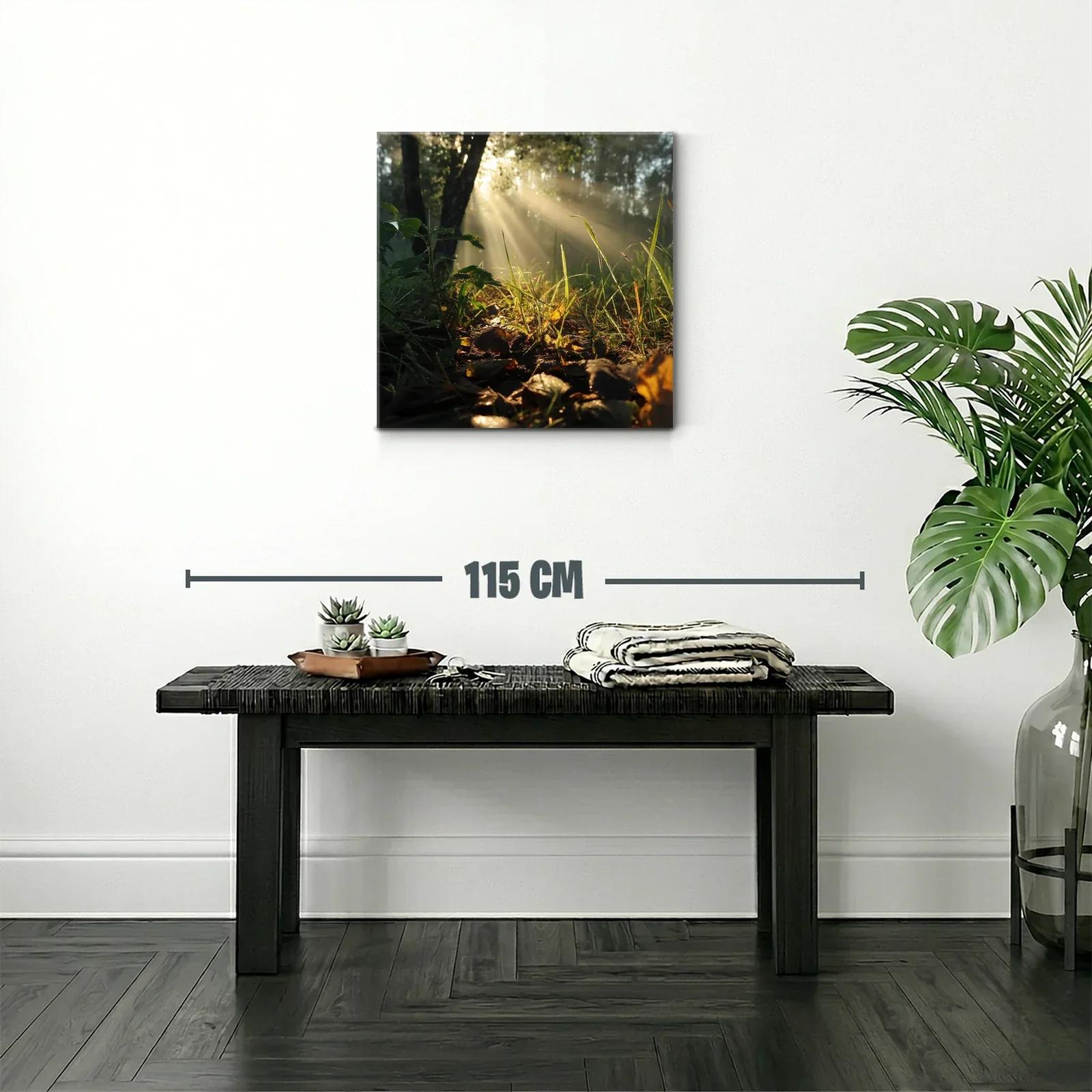 Rayos de sol entre hojas y naturaleza en calma — miniatura 2