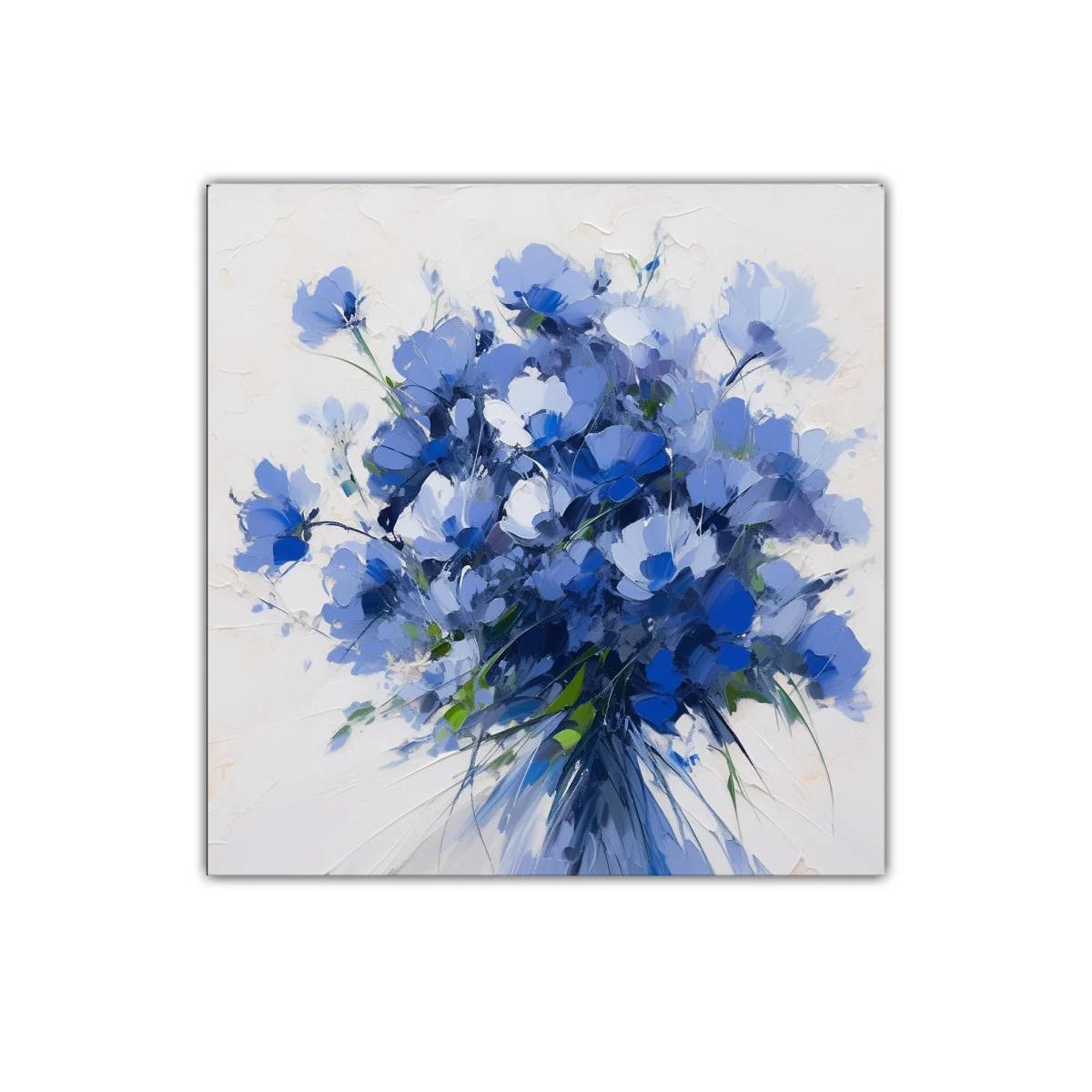 Ramo de flores azules vibrantes para decorar interiores