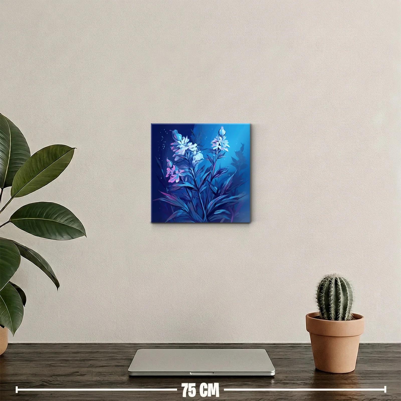 Flores Elegantes en Tonos Azules y Rosados — miniatura 2