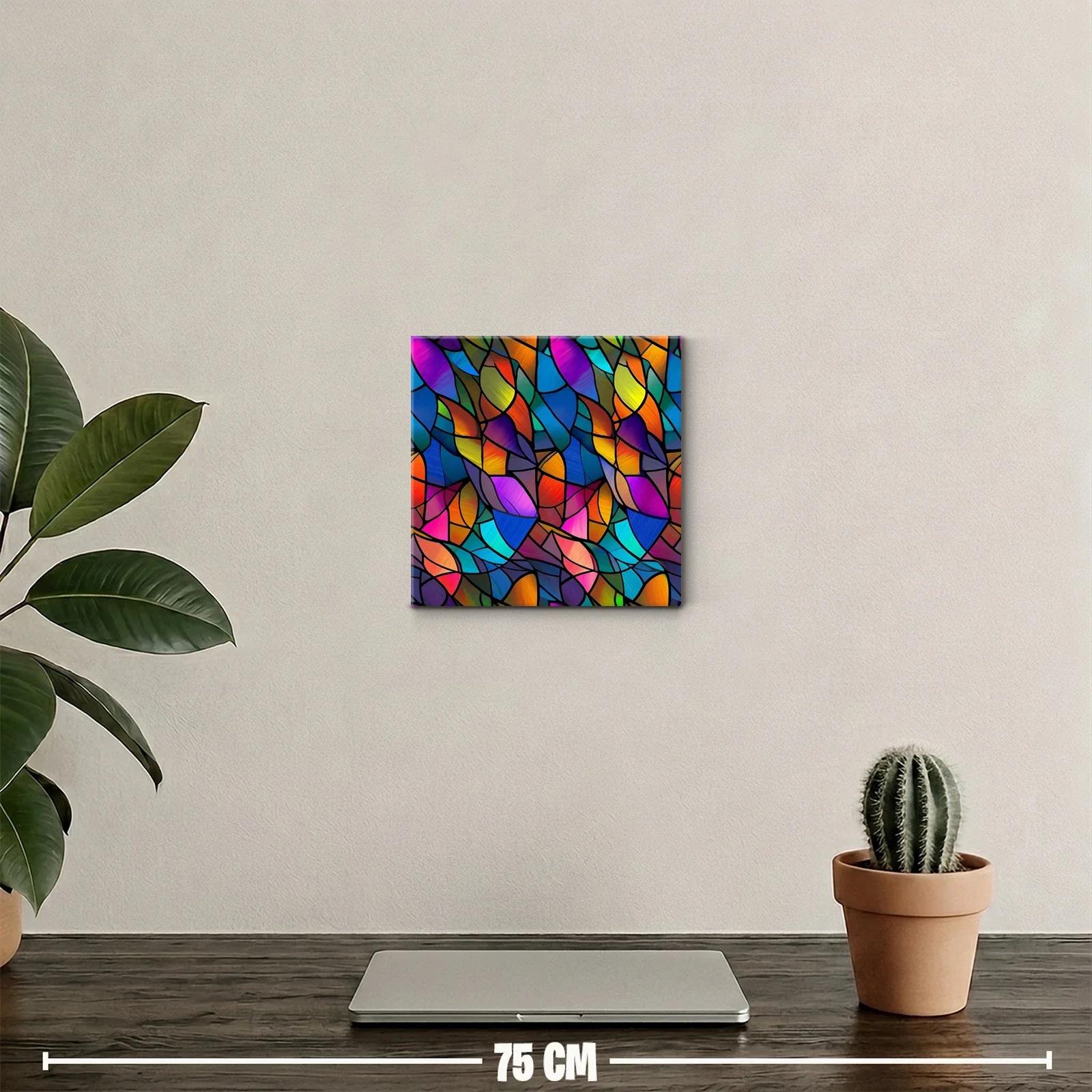 Arte abstracto con vibrantes colores y formas geométricas — miniatura 2