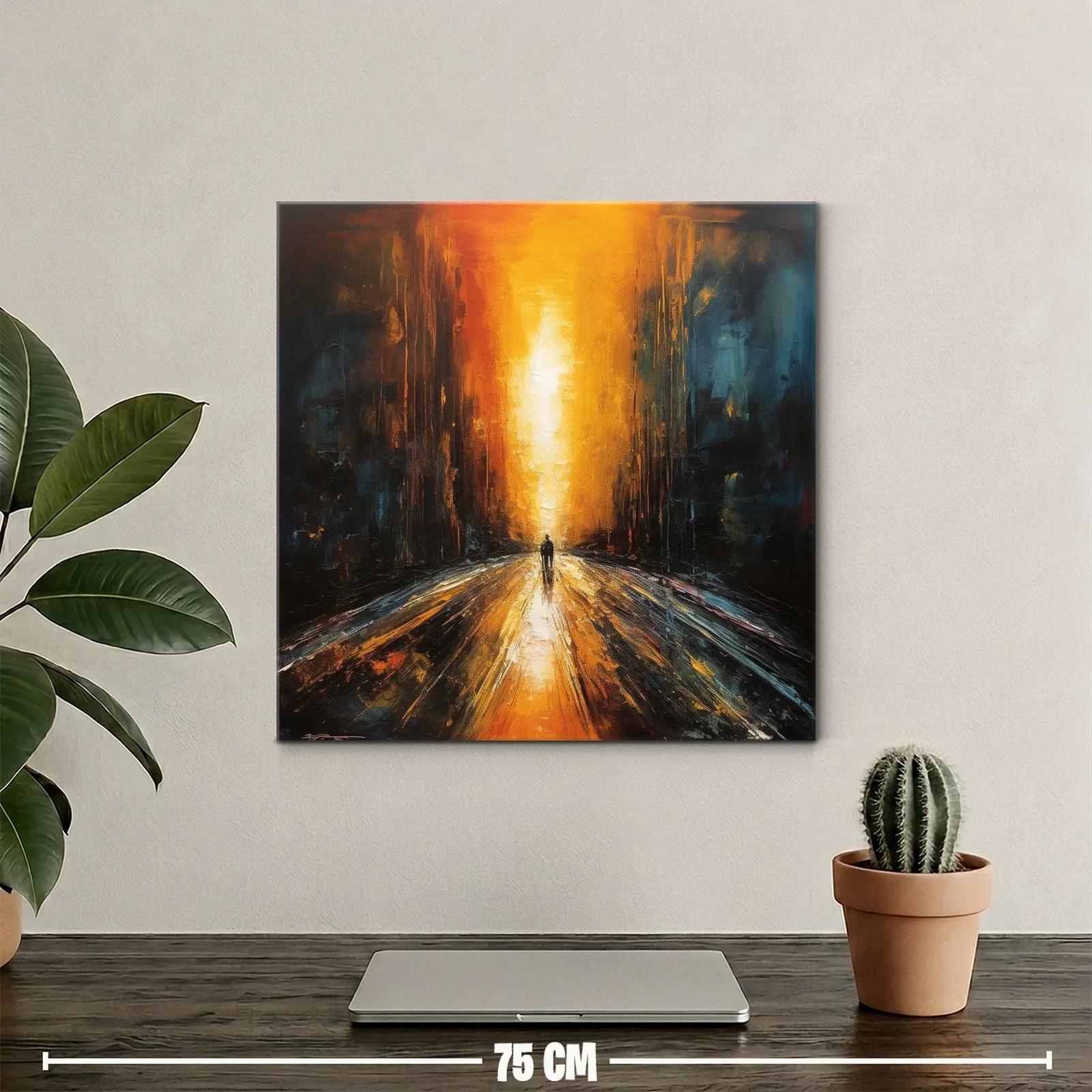 Camino de luz entre sombras intensas y cálidas — miniatura 2