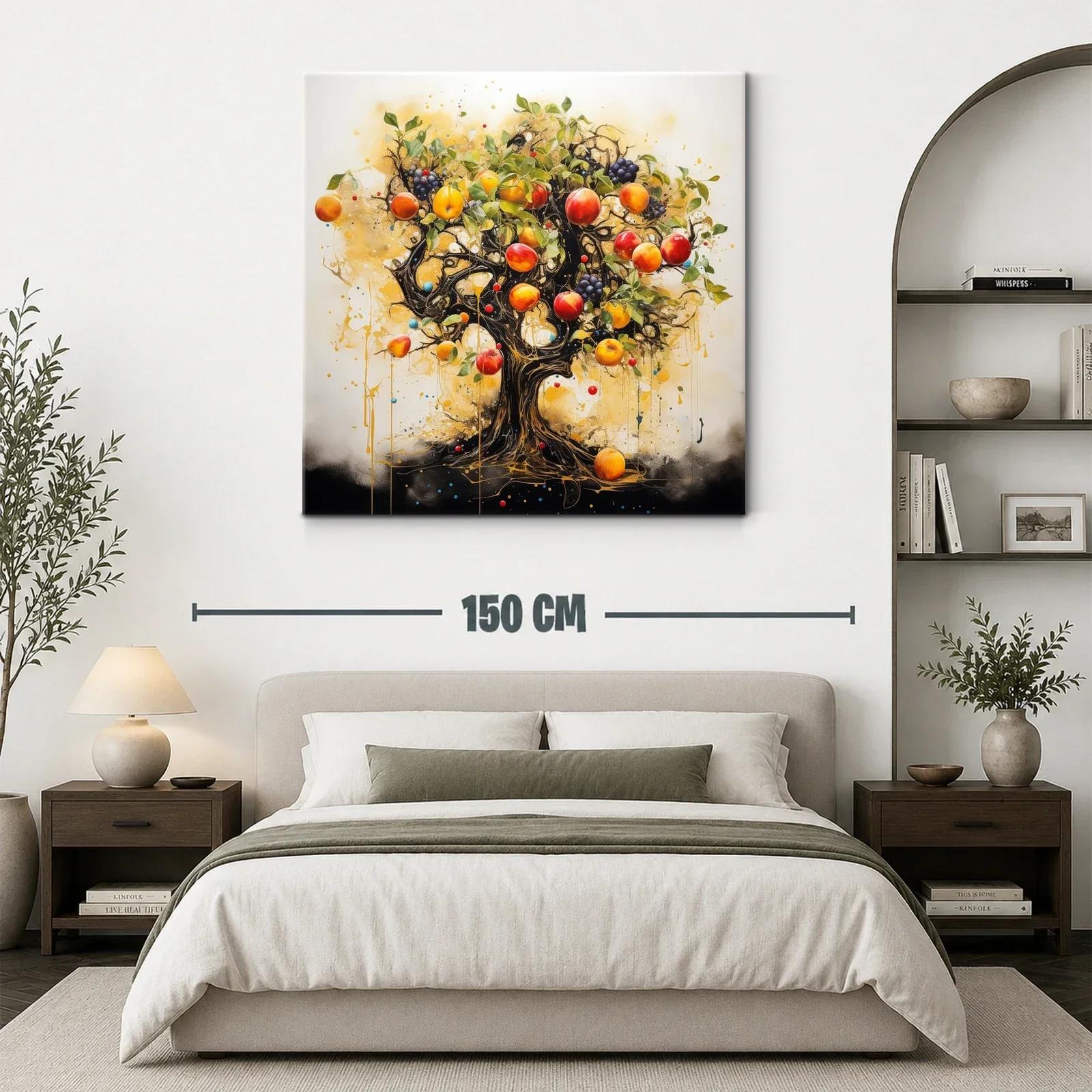Árbol frutal exuberante con tonos cálidos y vibrantes — miniatura 3