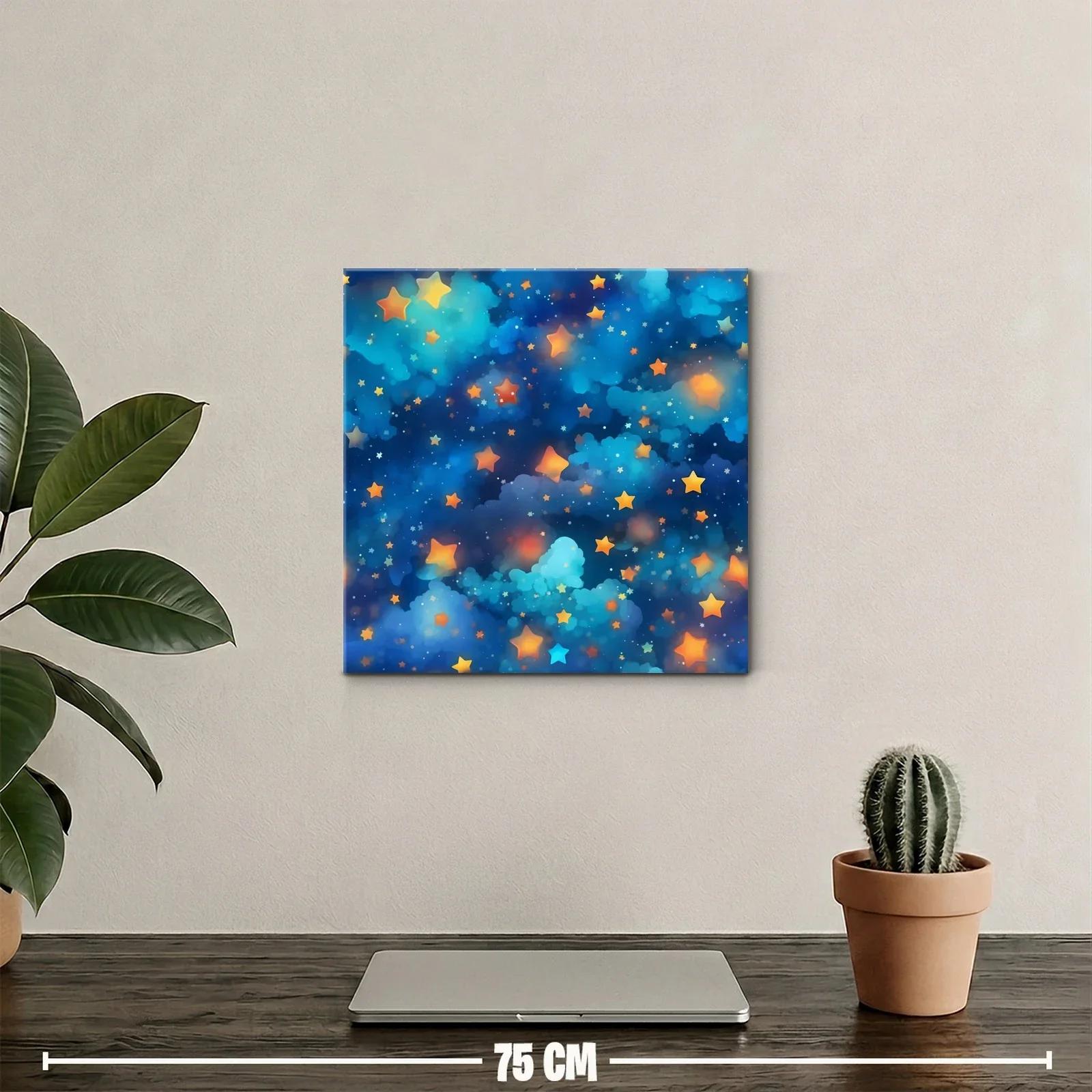 Cuadro Estrellas Brillantes en Fondo Azul Profundo — miniatura 2