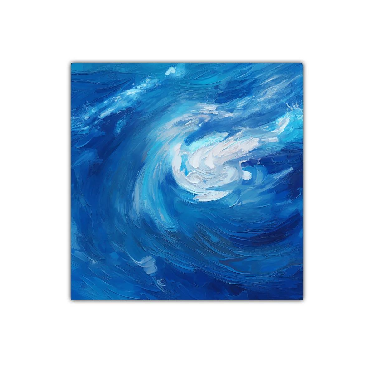 Inspirador remolino en tonos intensos de azul y blanco — imagen principal