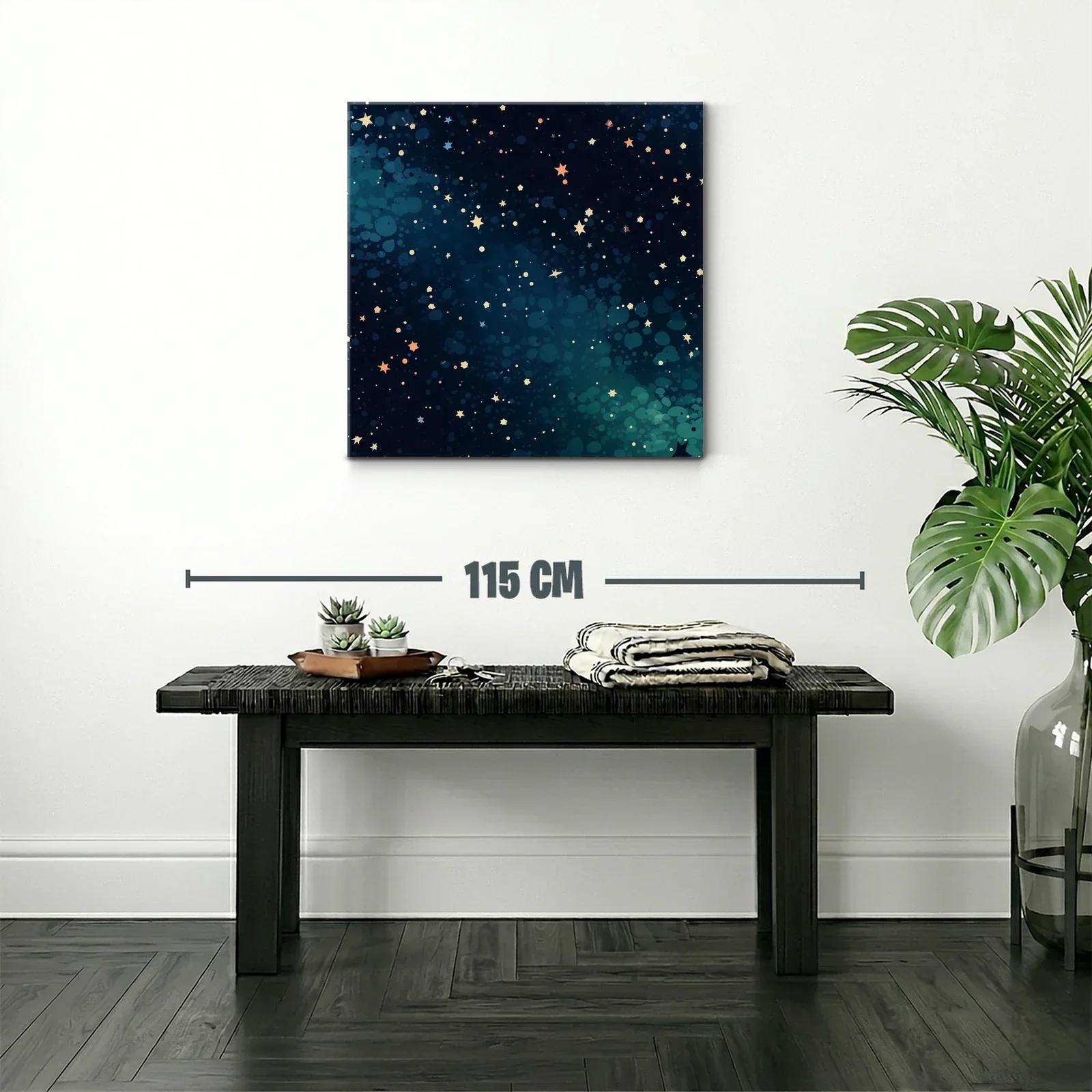 Cuadro Estrellas Brillantes en Fondo Azul Profundo — miniatura 2