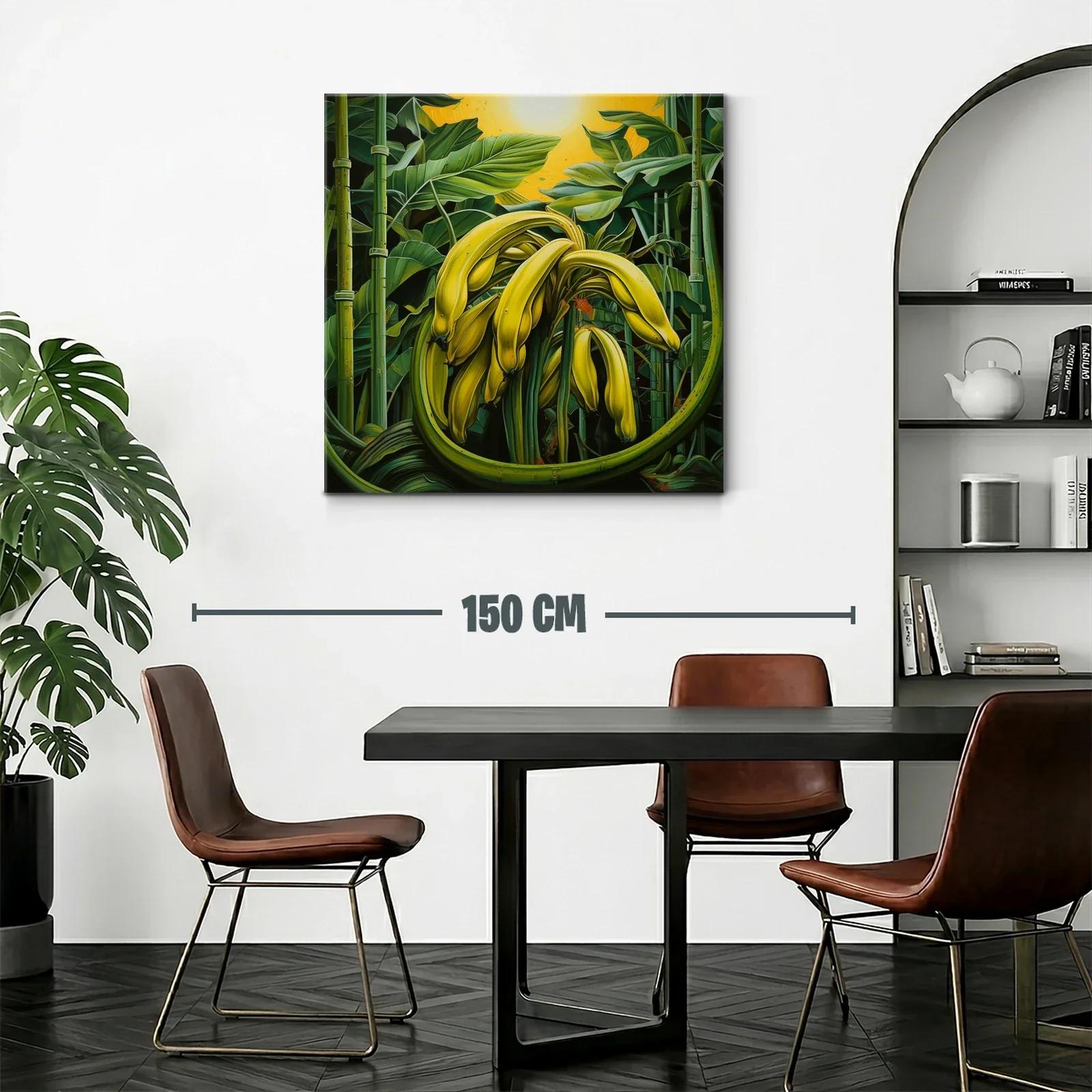 Cuadro vibrante de plátanos maduros bajo el sol tropical — miniatura 2