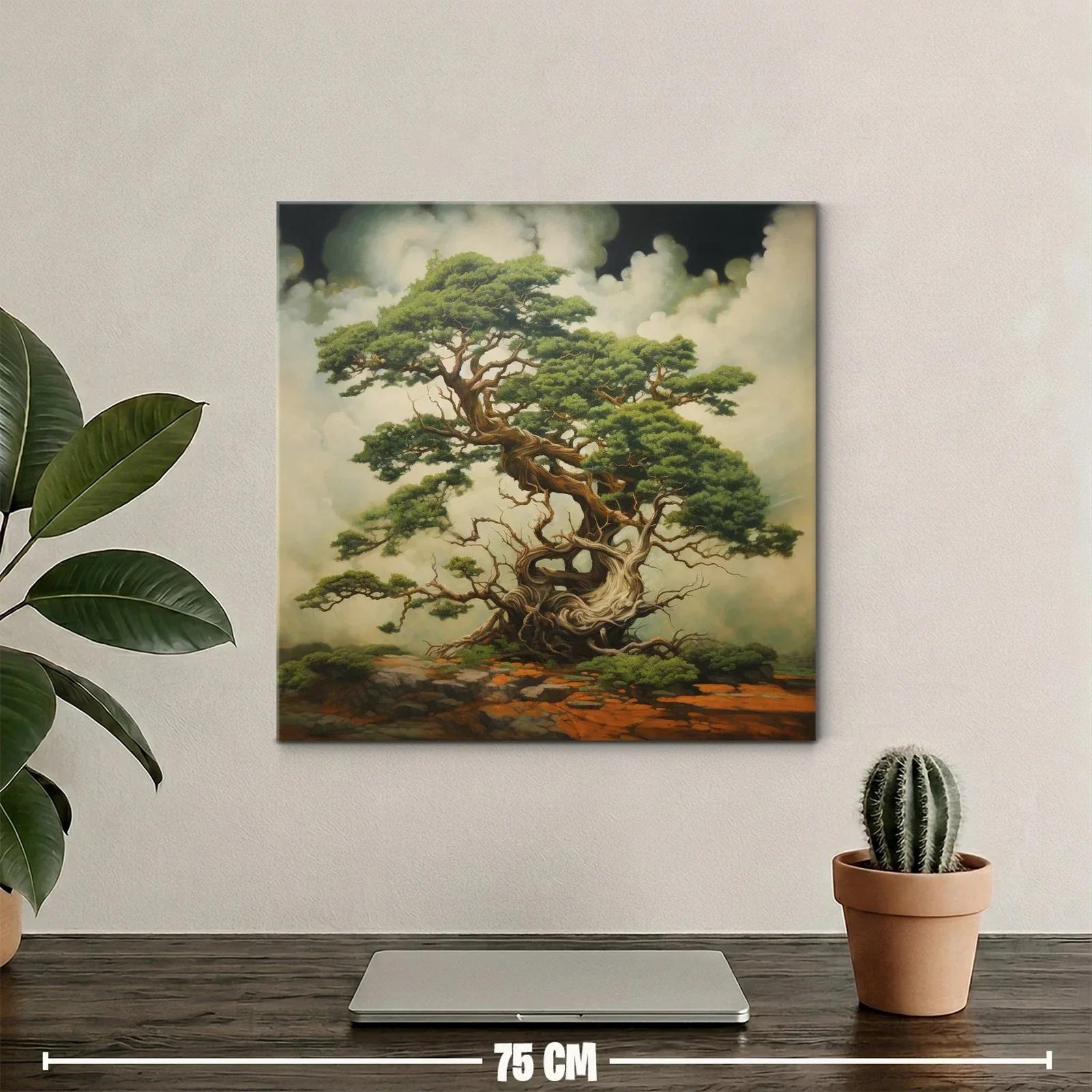 Majestuoso árbol antiguo con ramajes enredados y follaje verde — miniatura 2
