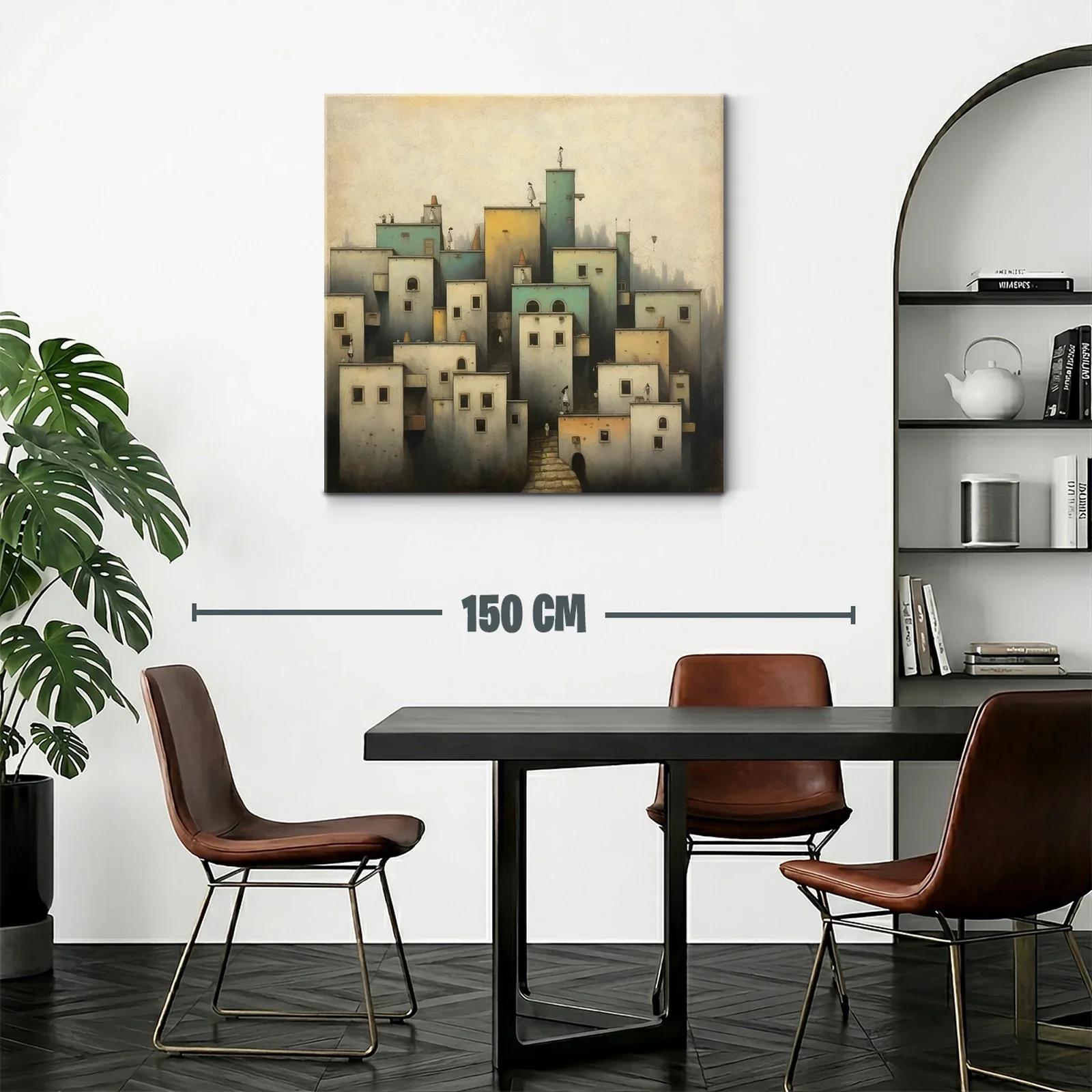 Ciudad Onírica con Figuras Silenciosas y Arquitectura Suave — miniatura 2
