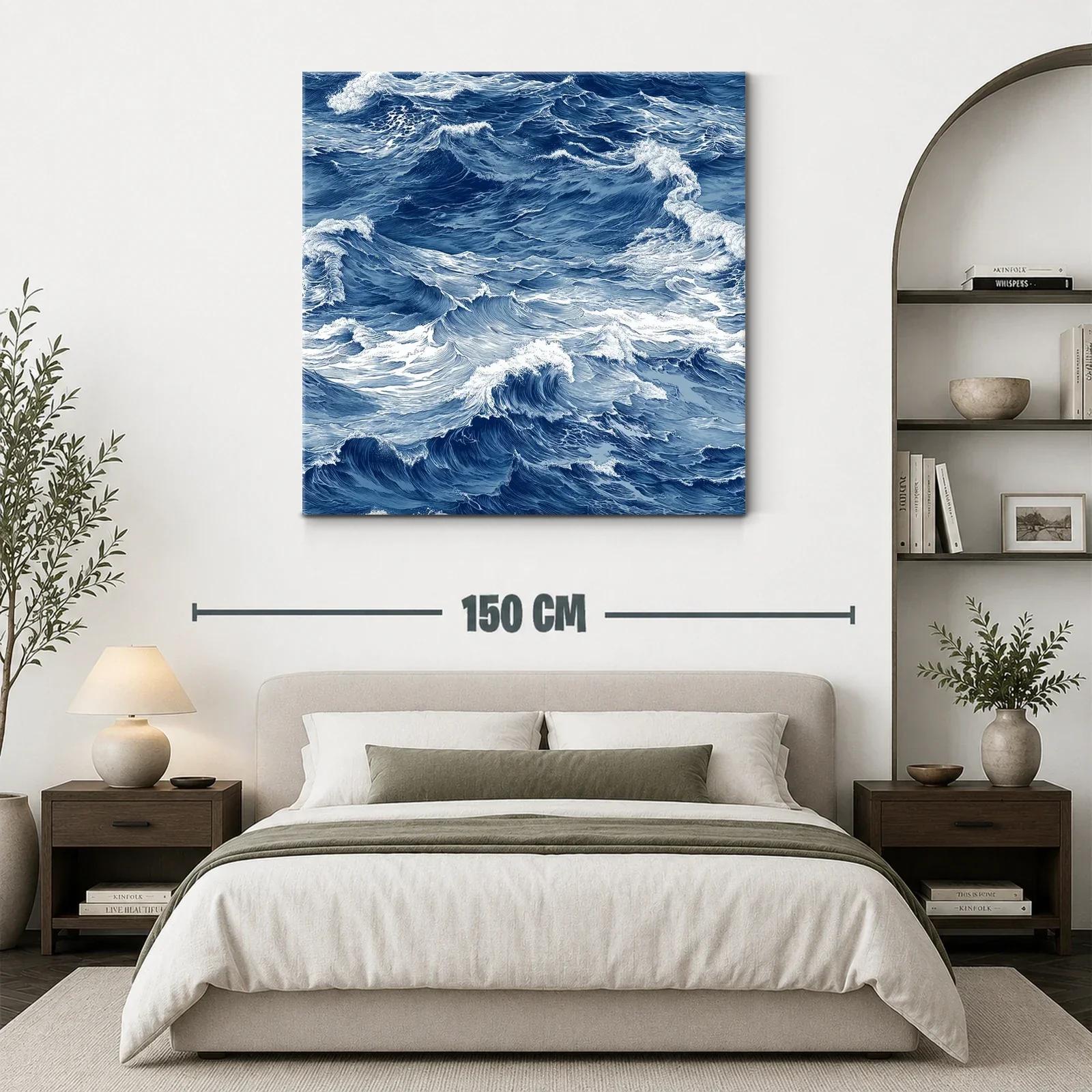 Movimiento y energía del mar en ondas azules intensas — miniatura 3