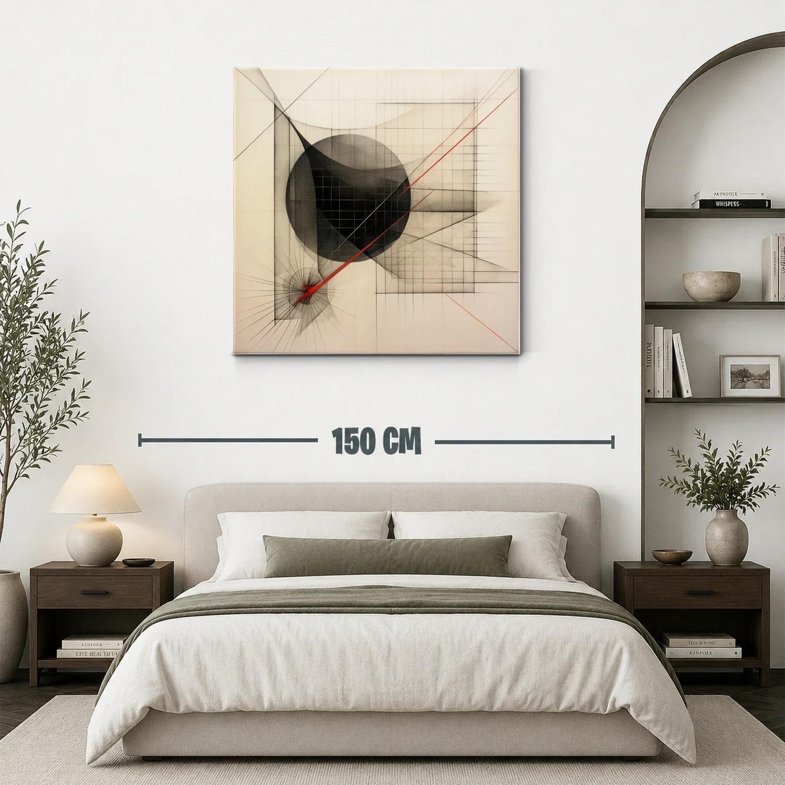 Composición geométrica con líneas y formas abstractas — miniatura 3