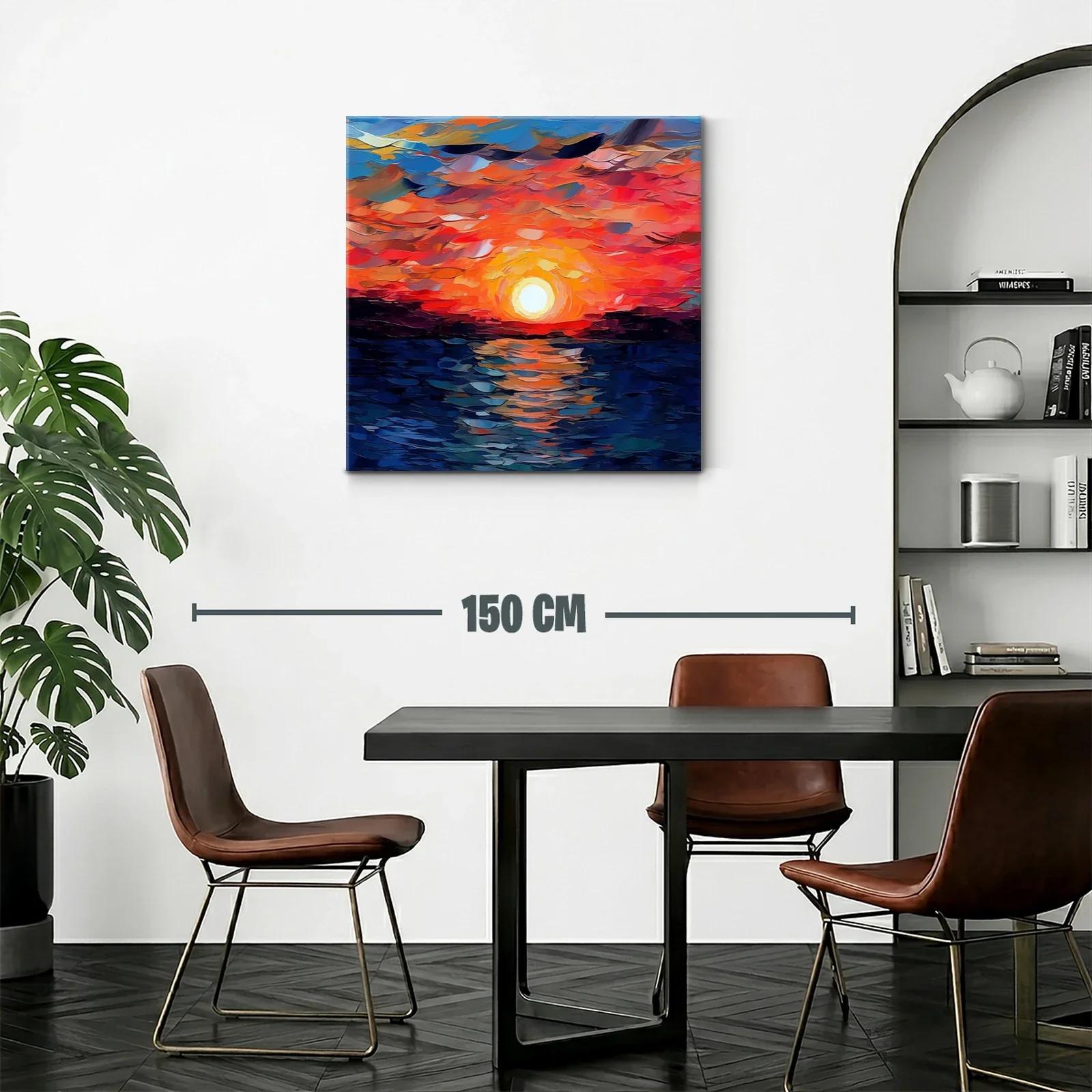 Atardecer vibrante con tonos cálidos y azulados — miniatura 2