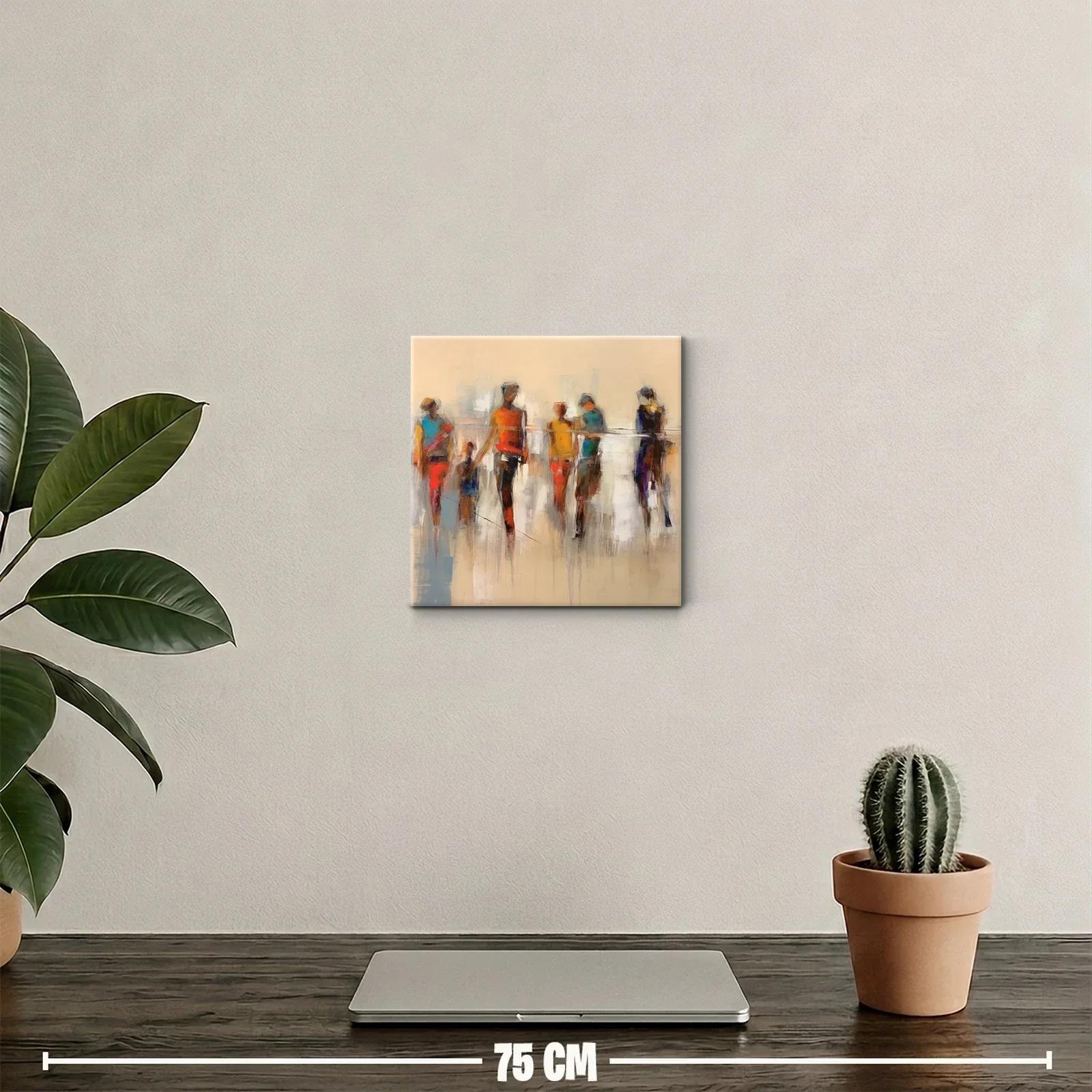 Figura abstracta con tonos cálidos para ambientes modernos — miniatura 2