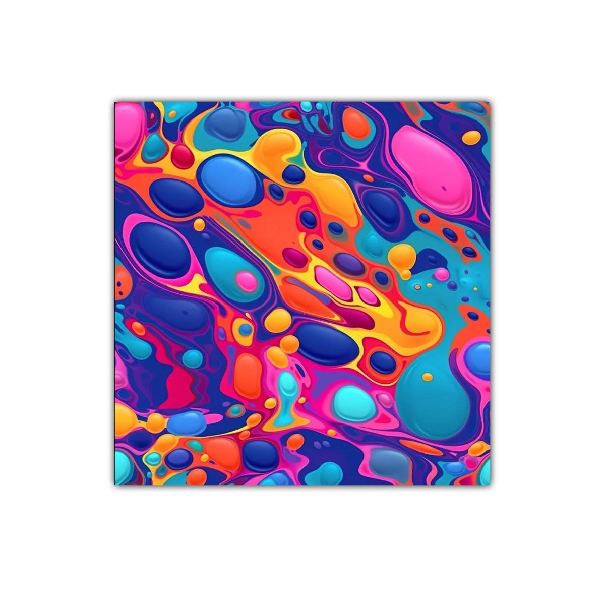 Cuadro decorativo con diseño abstracto vibrante y colorido — imagen principal