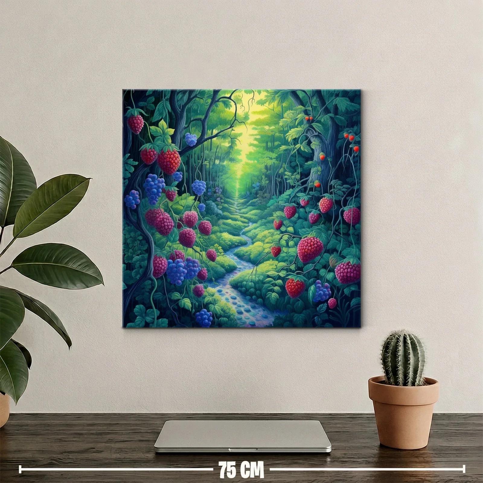 Camino entre frutos silvestres en bosque encantado — miniatura 2