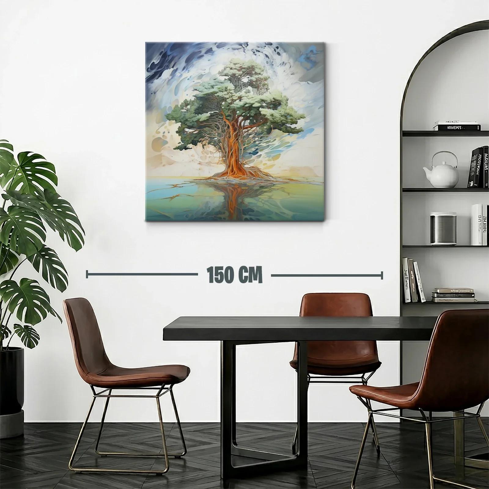 Árbol majestuoso con reflejo sobre agua serena — miniatura 2