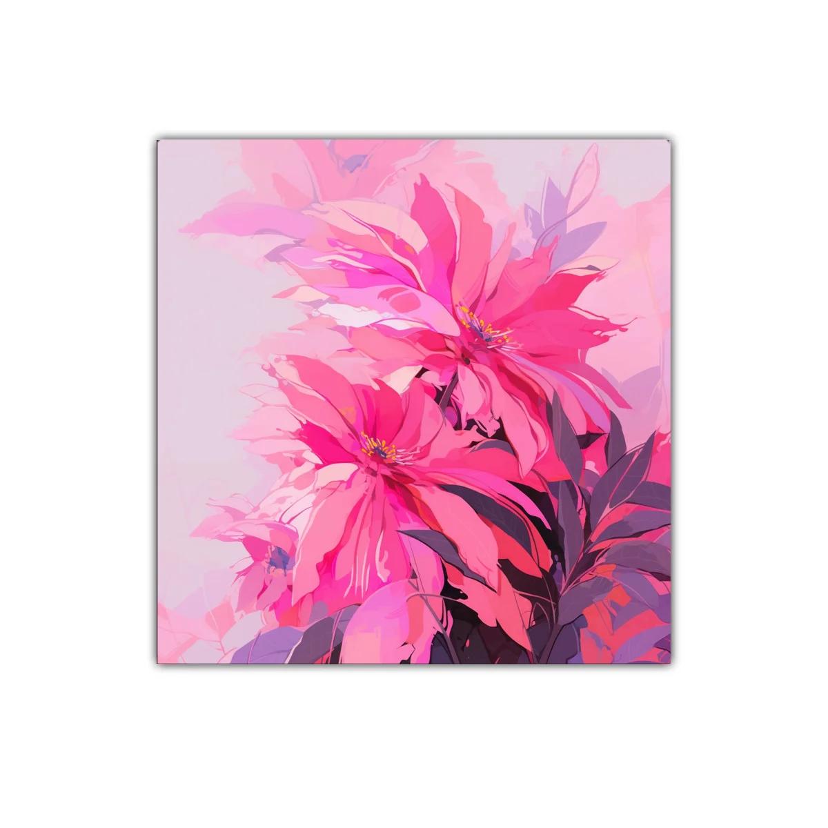 Flores vibrantes en tonos rosa y púrpura para decorar