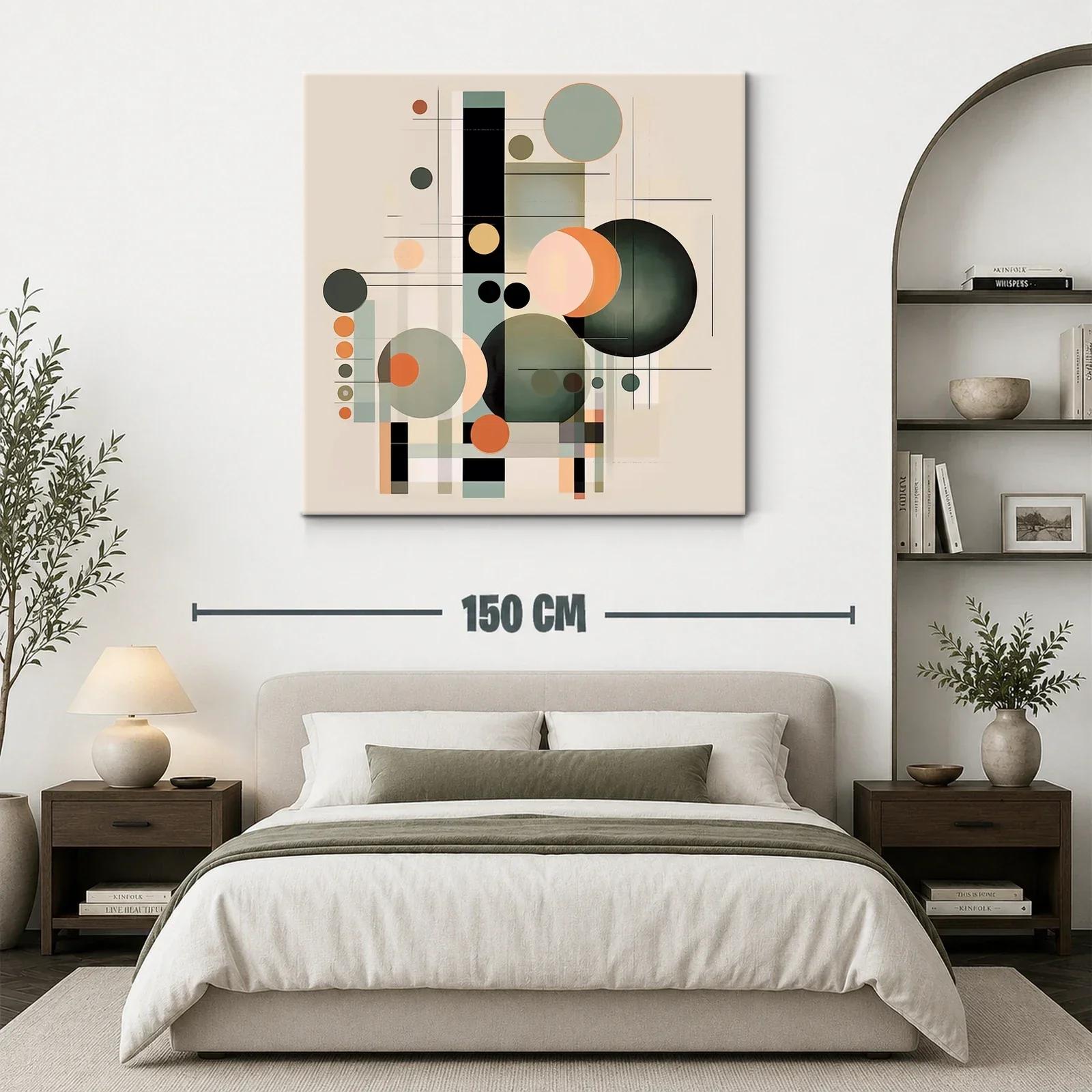 Composición geométrica con círculos y líneas sutiles — miniatura 3